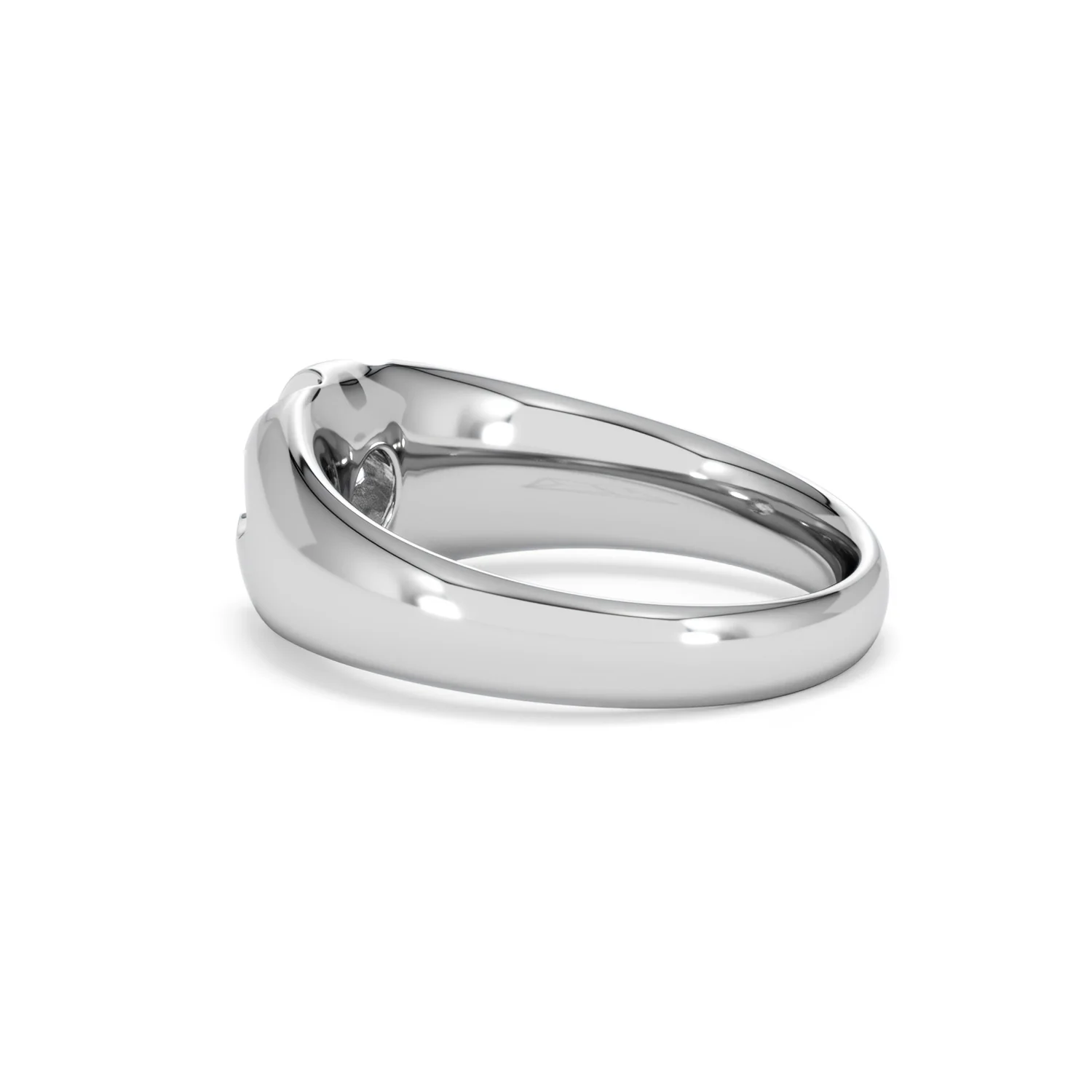Lab Diamond Signet Ring 0.50ct Round Cut in 925 Silver - Image 61