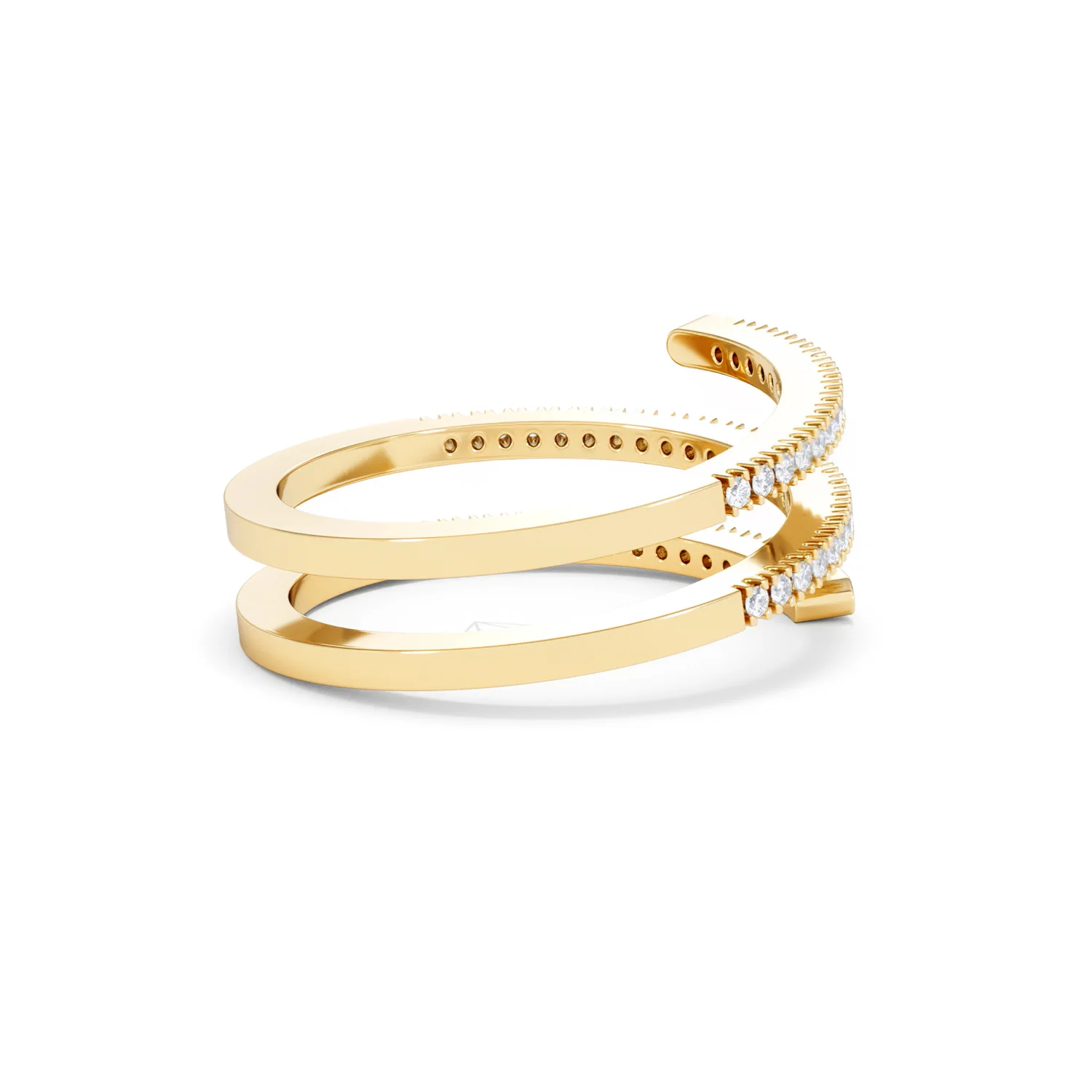 Lab Diamond Spiral Ring 0.25ct in 18k Gold Vermeil - Image 37