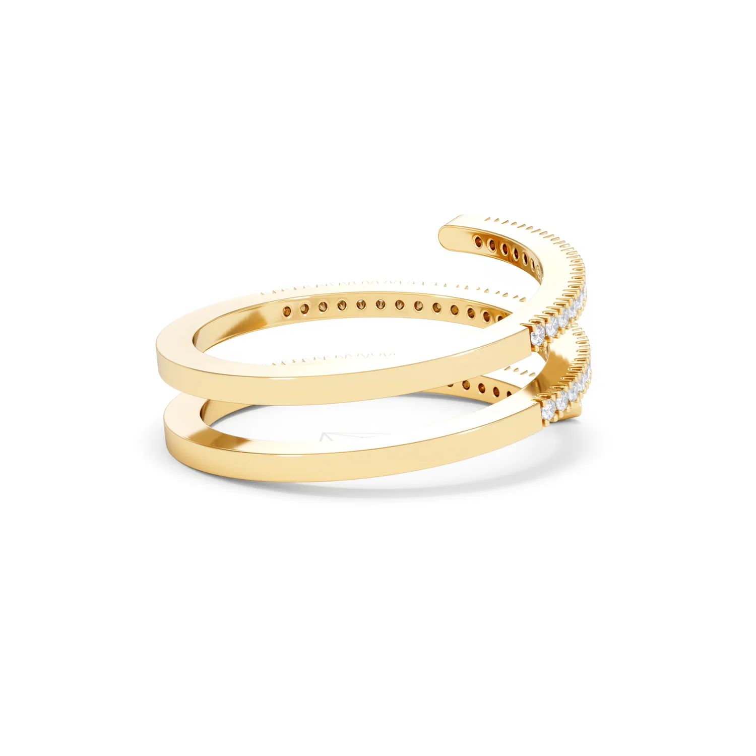 Lab Diamond Spiral Ring 0.25ct in 18k Gold Vermeil - Image 39