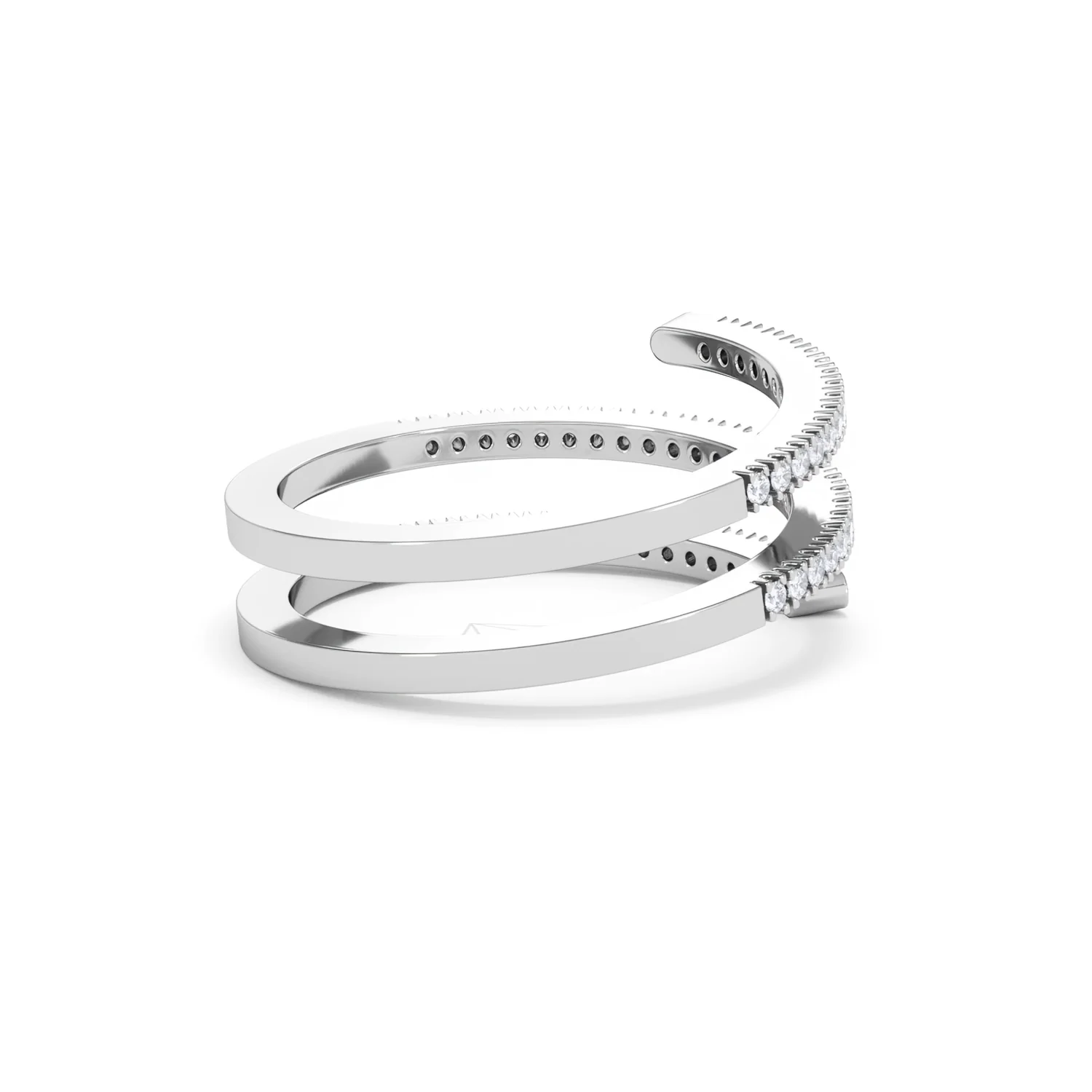 Lab Diamond Spiral Ring 0.25ct in 925 Silver - Image 40