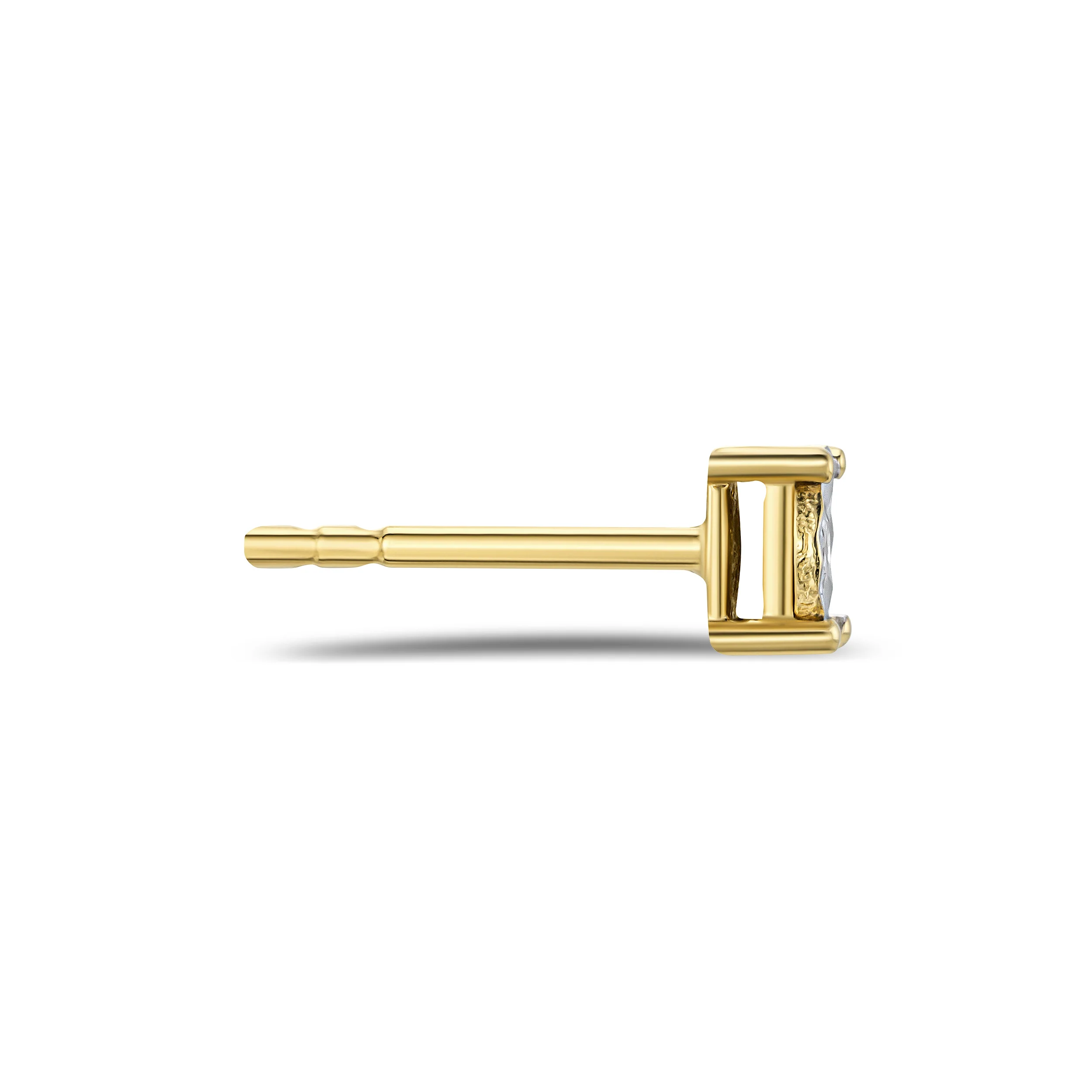 Lab Diamond Stud Earrings 5mm 0.10ct H/Si in 18K Gold Vermeil - Image 3