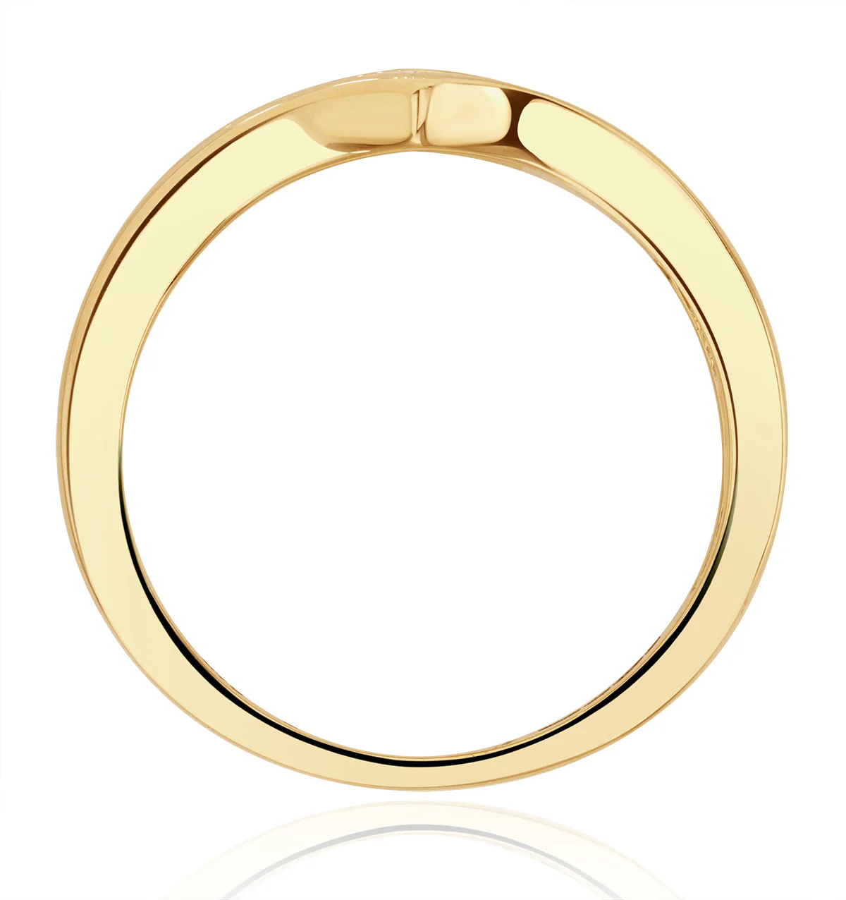 Lab Diamond Wishbone Ring 0.25ct H/Si in 9K Gold SIZES J - Image 4