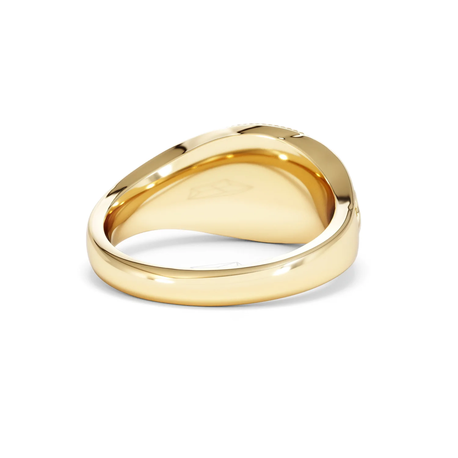 Leo Zodiac 0.01ct Lab Diamond Signet Ring in 18K Gold Vermeil - Image 42