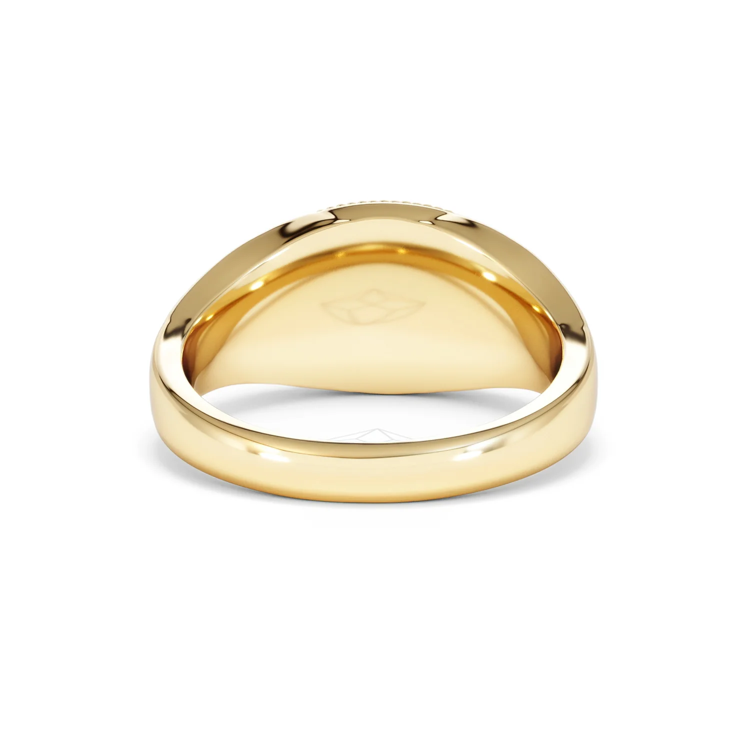 Leo Zodiac 0.01ct Lab Diamond Signet Ring in 18K Gold Vermeil - Image 46