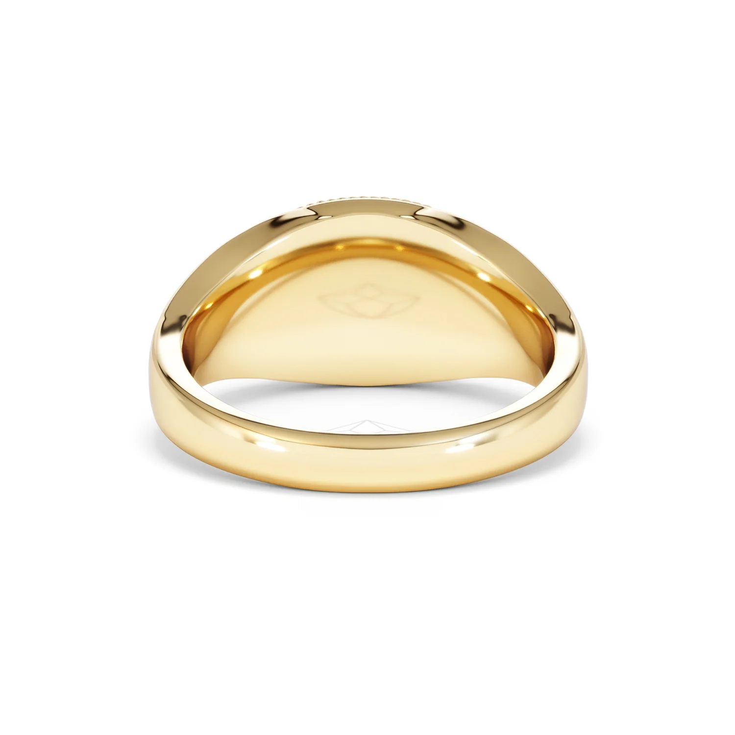 Libra Zodiac 0.01ct Lab Diamond Signet Ring in 18K Gold Vermeil - Image 47