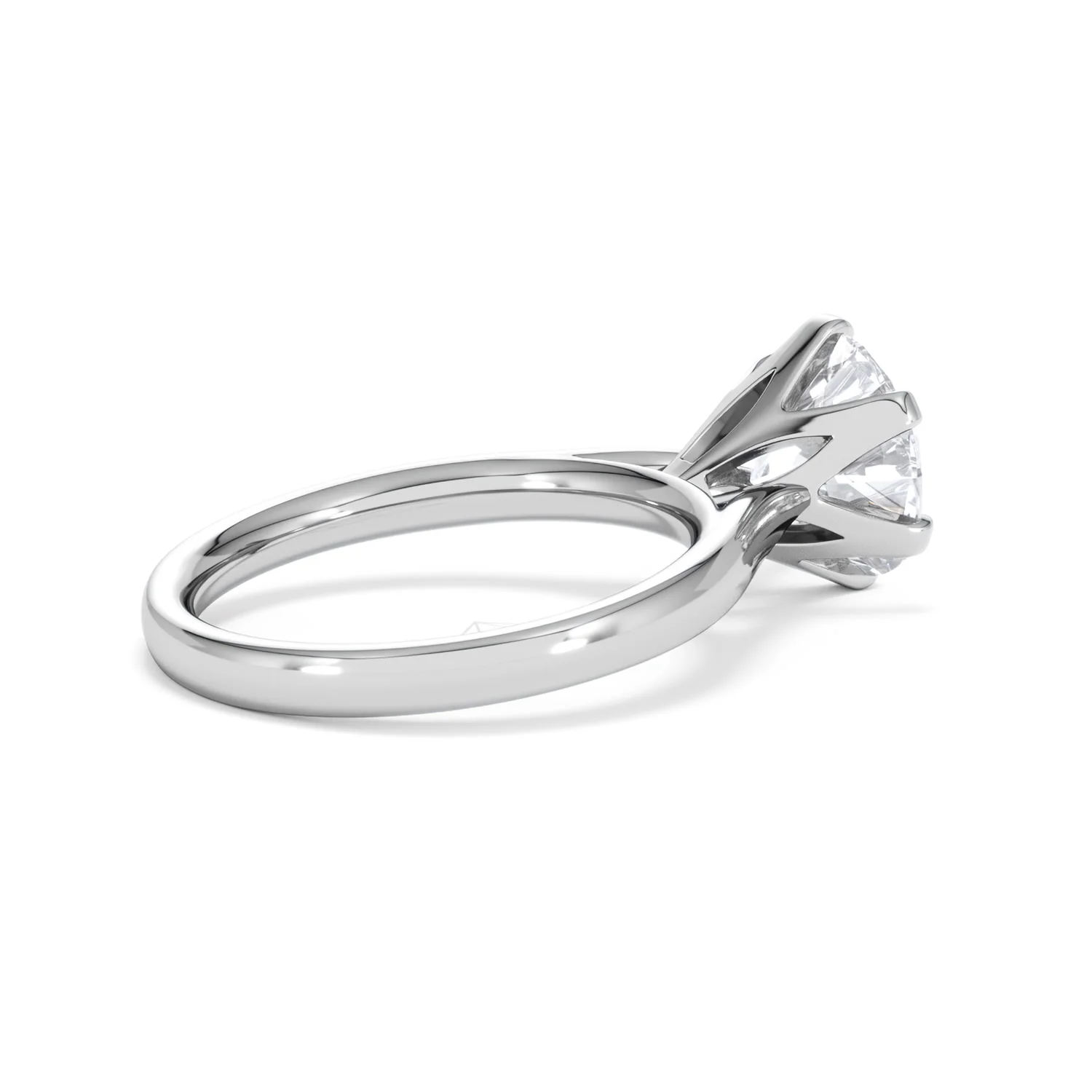 Low Set Chloe 3.00ct Lab Diamond Round Cut Engagement Ring in 18K White Gold G/VS1 - Image 37