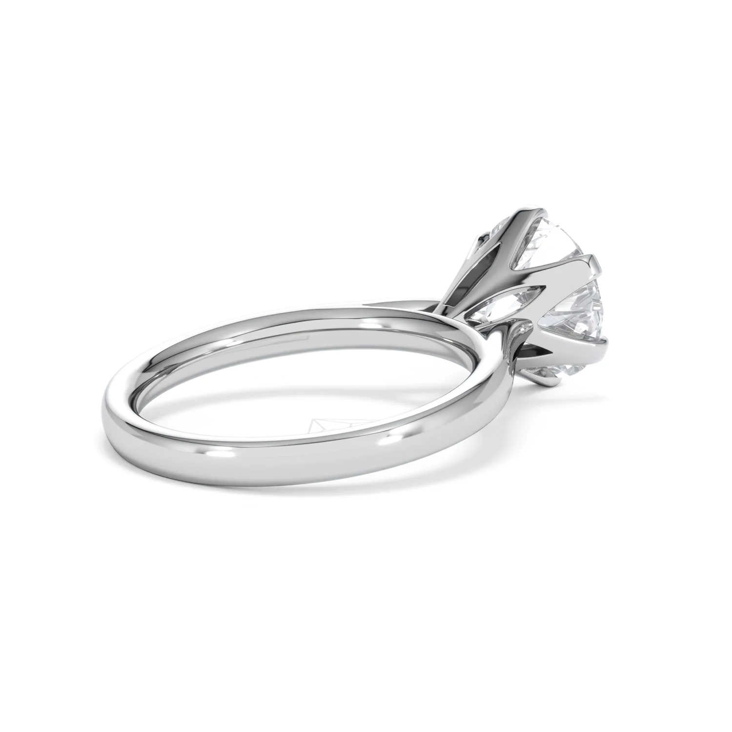 Low Set Chloe 3.00ct Lab Diamond Round Cut Engagement Ring in 18K White Gold G/VS1 - Image 39