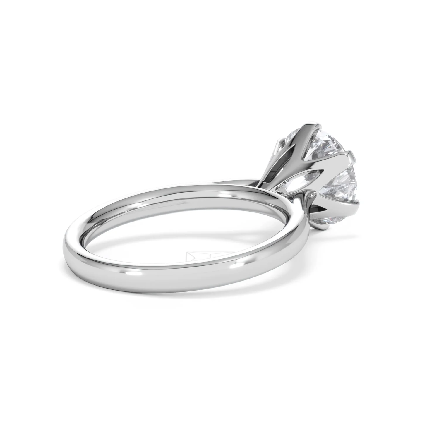 Low Set Chloe 3.00ct Lab Diamond Round Cut Engagement Ring in 18K White Gold G/VS1 - Image 40
