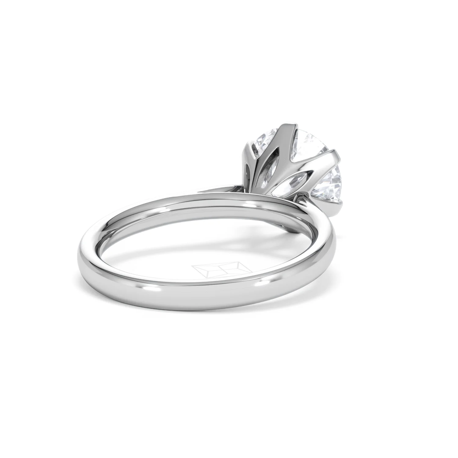 Low Set Chloe 3.00ct Lab Diamond Round Cut Engagement Ring in 18K White Gold G/VS1 - Image 44