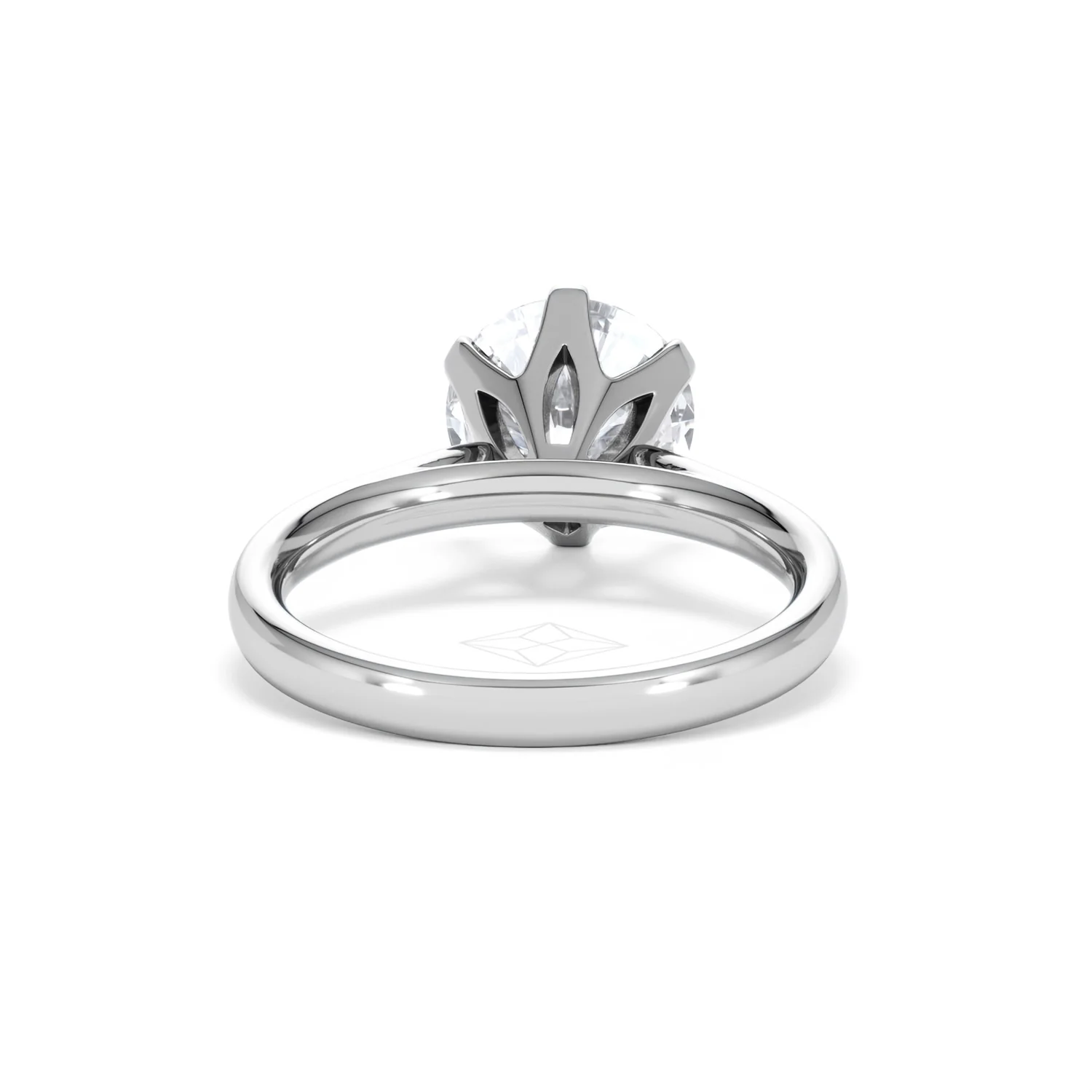 Low Set Chloe 3.00ct Lab Diamond Round Cut Engagement Ring in 18K White Gold G/VS1 - Image 49