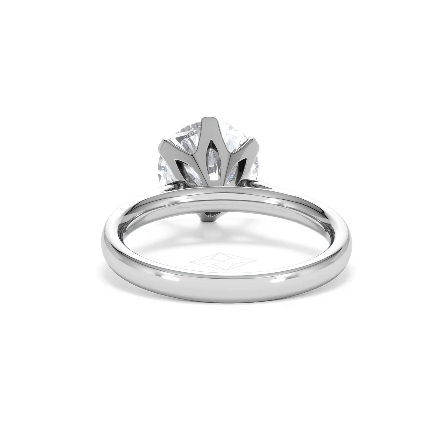 Low Set Chloe 3.00ct Lab Diamond Round Cut Engagement Ring in 18K White Gold G/VS1 - Image 51