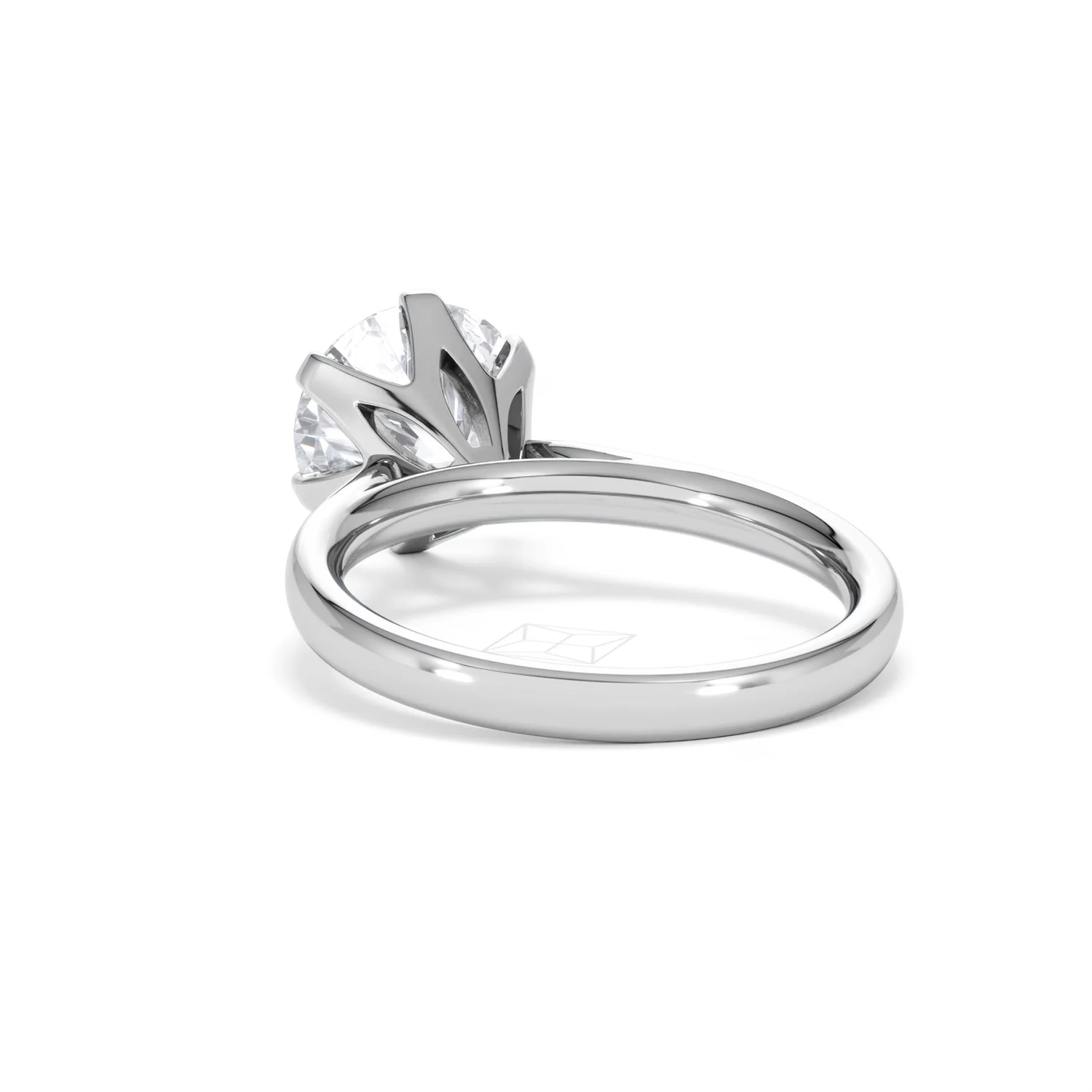 Low Set Chloe 3.00ct Lab Diamond Round Cut Engagement Ring in 18K White Gold G/VS1 - Image 55