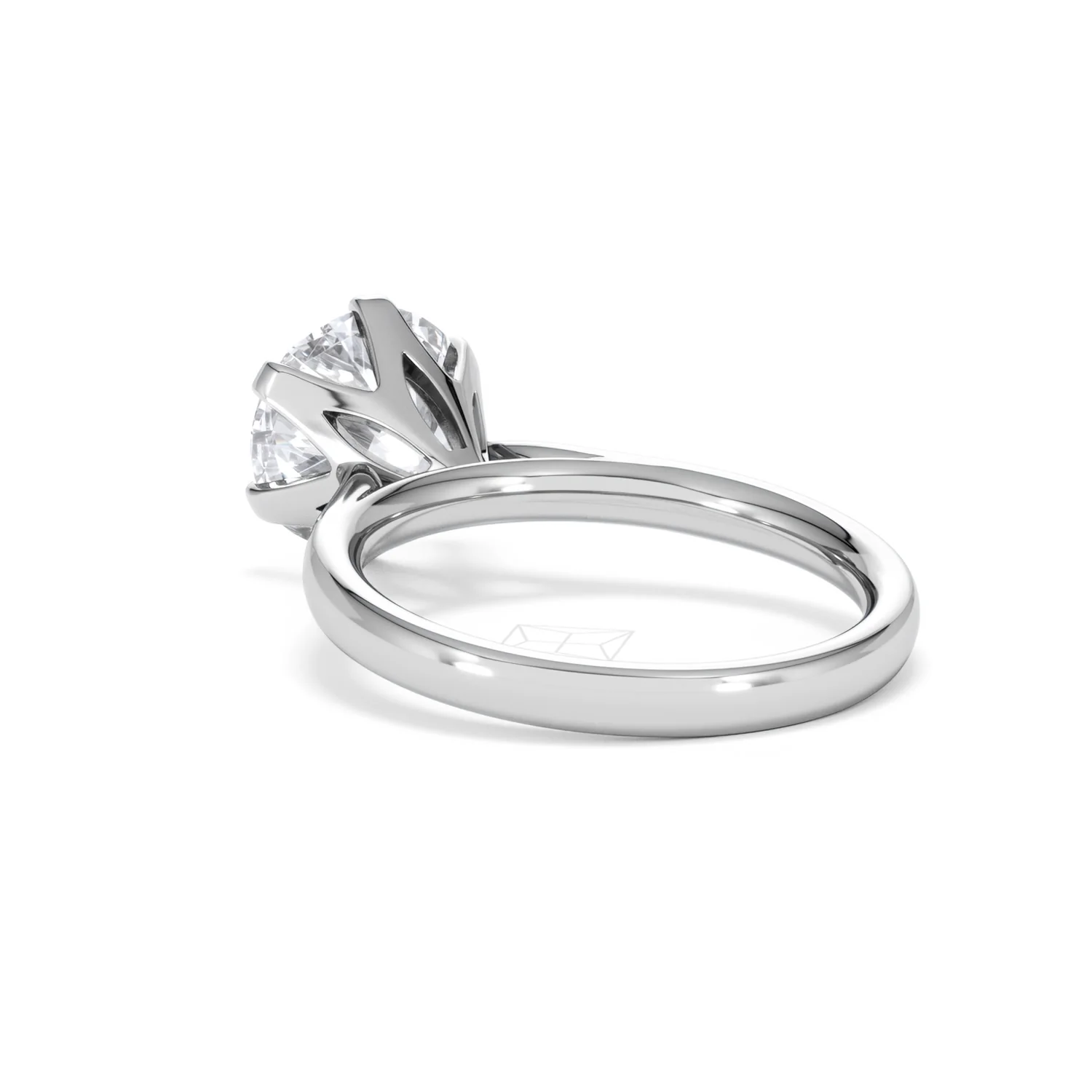 Low Set Chloe 3.00ct Lab Diamond Round Cut Engagement Ring in 18K White Gold G/VS1 - Image 57