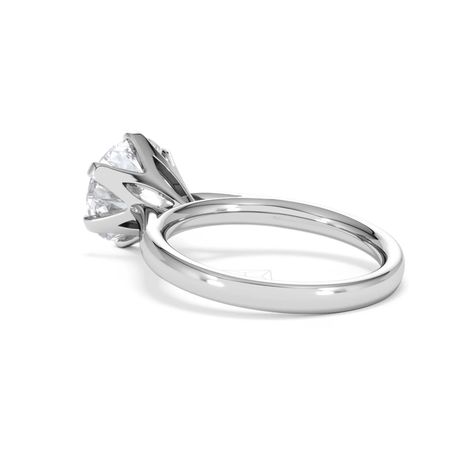 Low Set Chloe 3.00ct Lab Diamond Round Cut Engagement Ring in 18K White Gold G/VS1 - Image 60