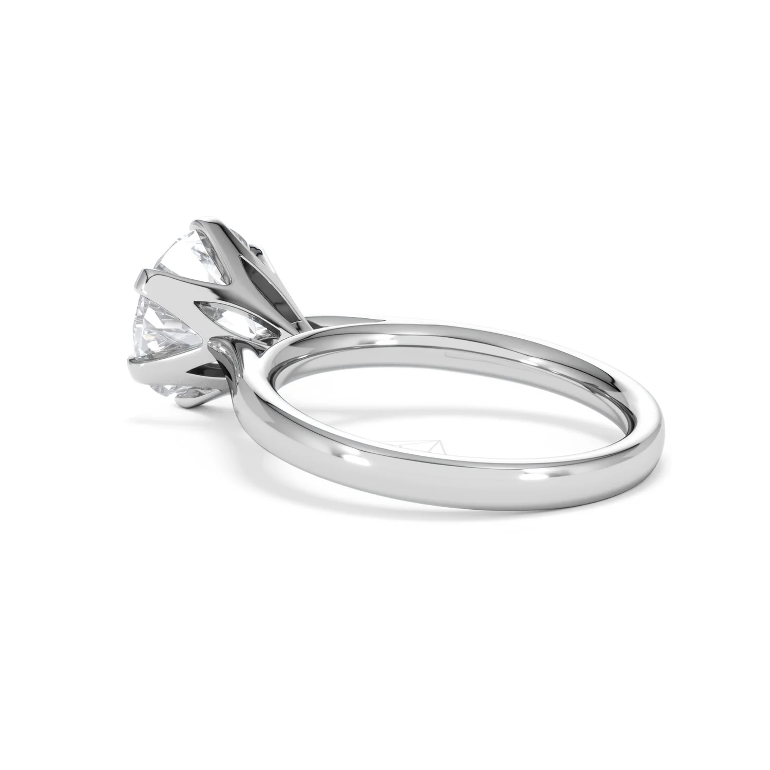 Low Set Chloe 3.00ct Lab Diamond Round Cut Engagement Ring in 18K White Gold G/VS1 - Image 61