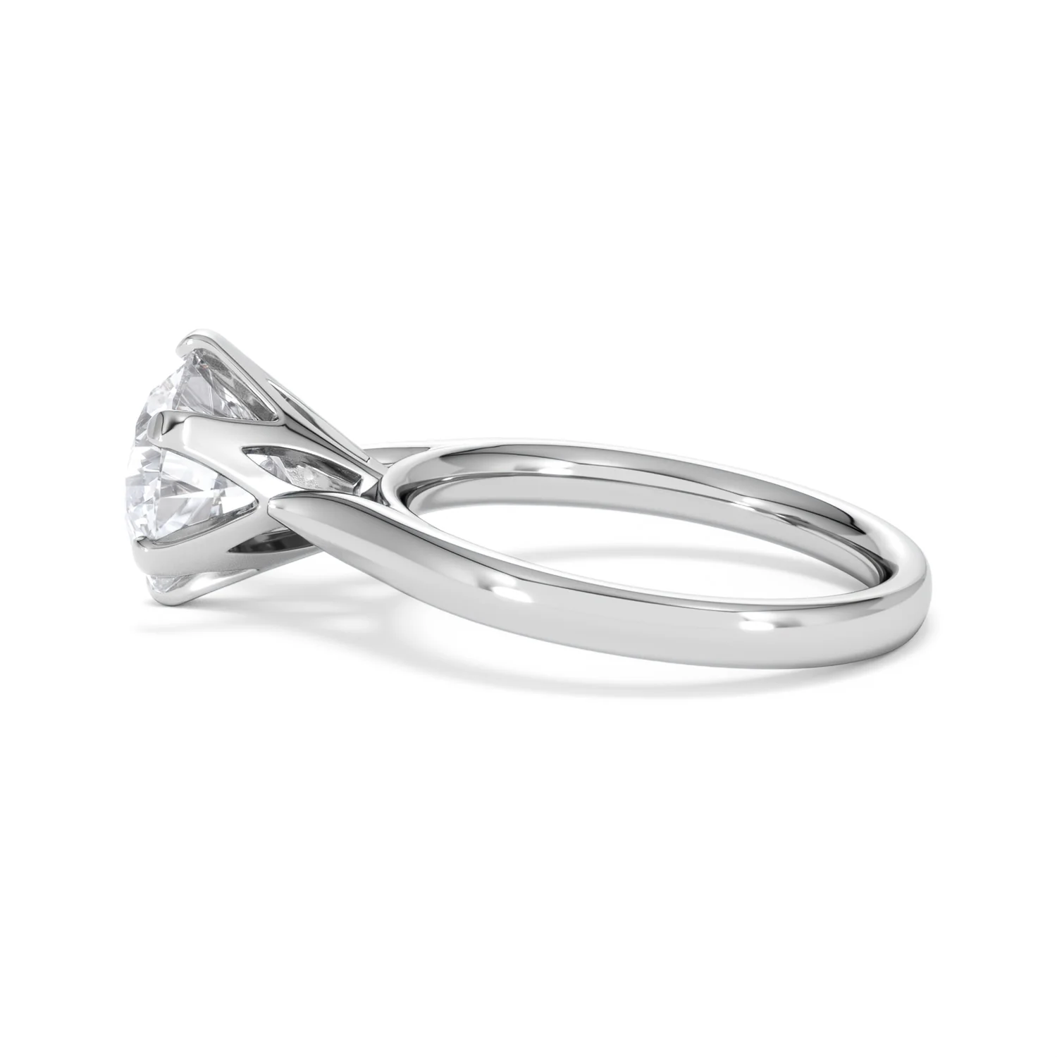Low Set Chloe 3.00ct Lab Diamond Round Cut Engagement Ring in 18K White Gold G/VS1 - Image 68