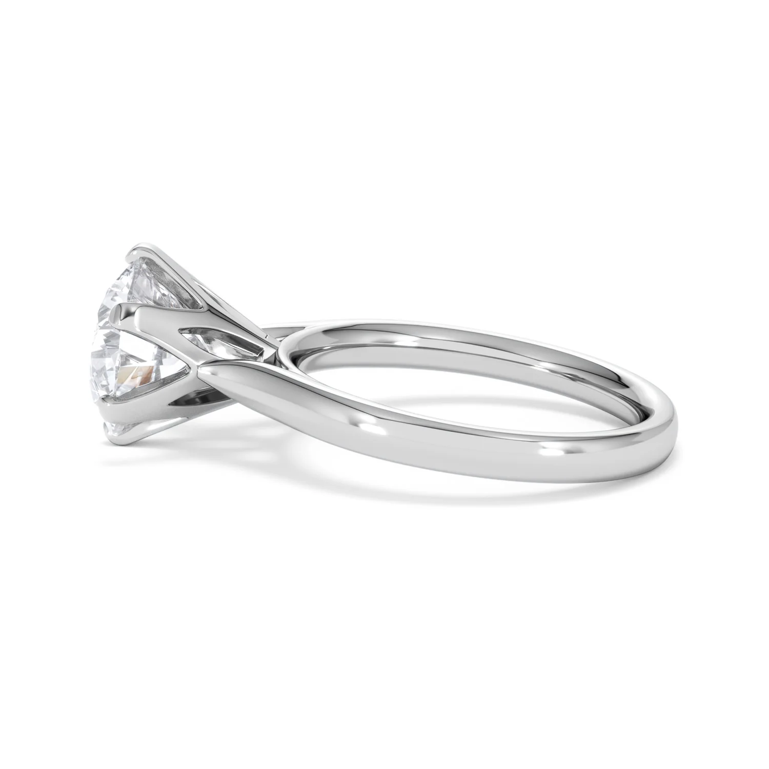 Low Set Chloe 3.00ct Lab Diamond Round Cut Engagement Ring in 18K White Gold G/VS1 - Image 69