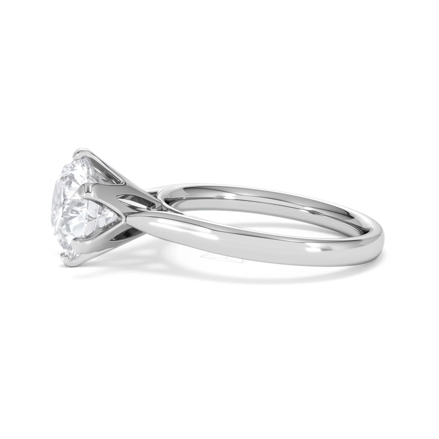 Low Set Chloe 3.00ct Lab Diamond Round Cut Engagement Ring in 18K White Gold G/VS1 - Image 73