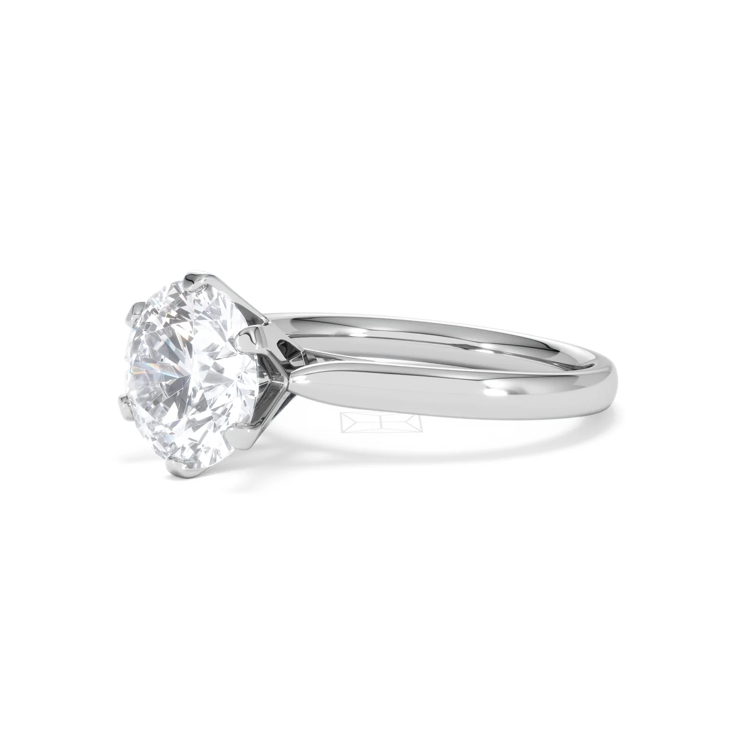Low Set Chloe 3.00ct Lab Diamond Round Cut Engagement Ring in 18K White Gold G/VS1 - Image 80