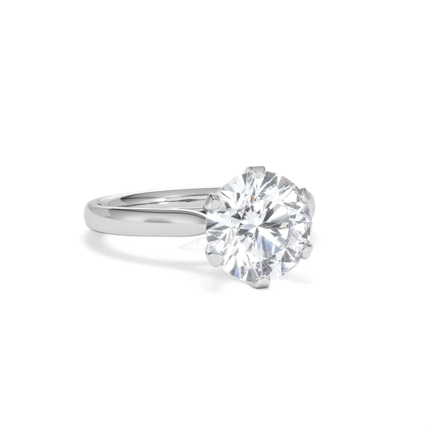 Low Set Chloe 3.00ct Lab Diamond Round Cut Engagement Ring in Platinum G/VS1 - Image 12