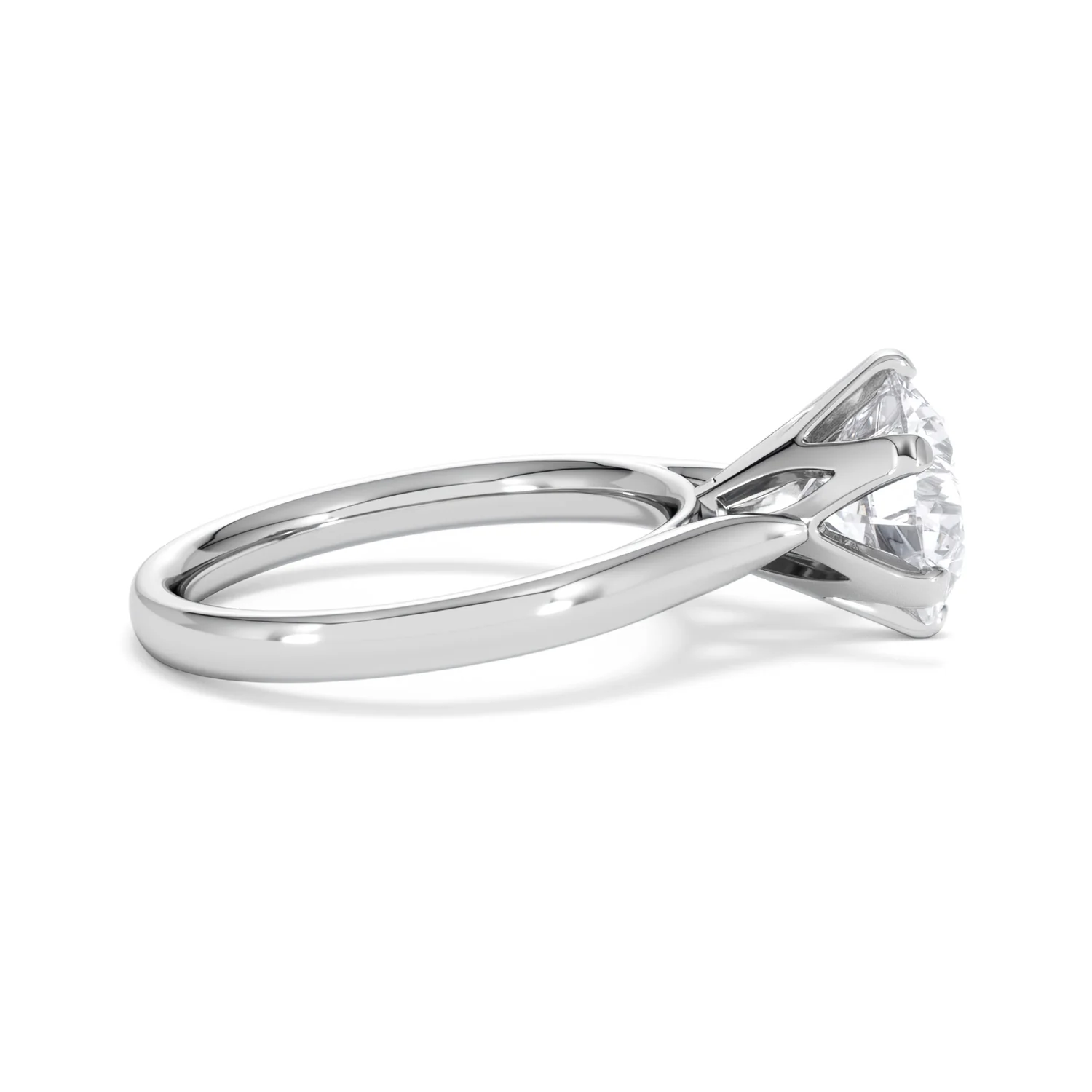 Low Set Chloe 3.00ct Lab Diamond Round Cut Engagement Ring in Platinum G/VS1 - Image 28