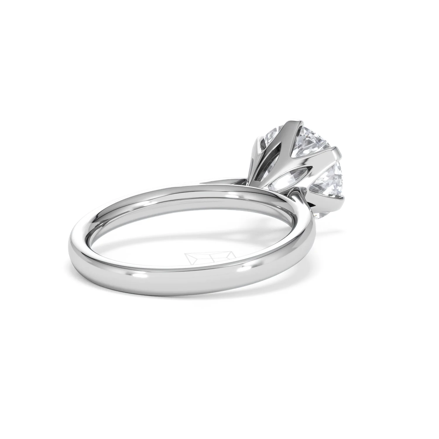 Low Set Chloe 3.00ct Lab Diamond Round Cut Engagement Ring in Platinum G/VS1 - Image 40