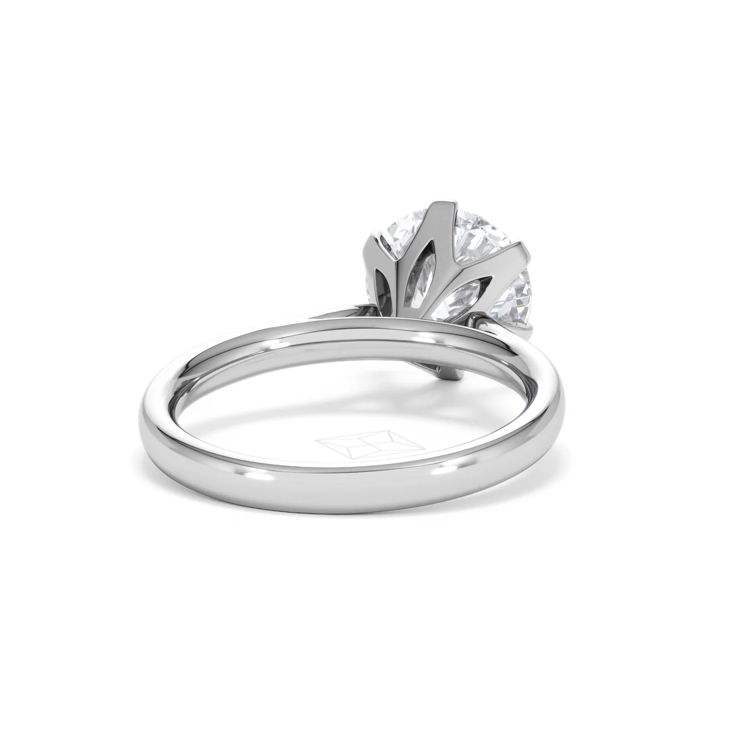 Low Set Chloe 3.00ct Lab Diamond Round Cut Engagement Ring in Platinum G/VS1 - Image 44