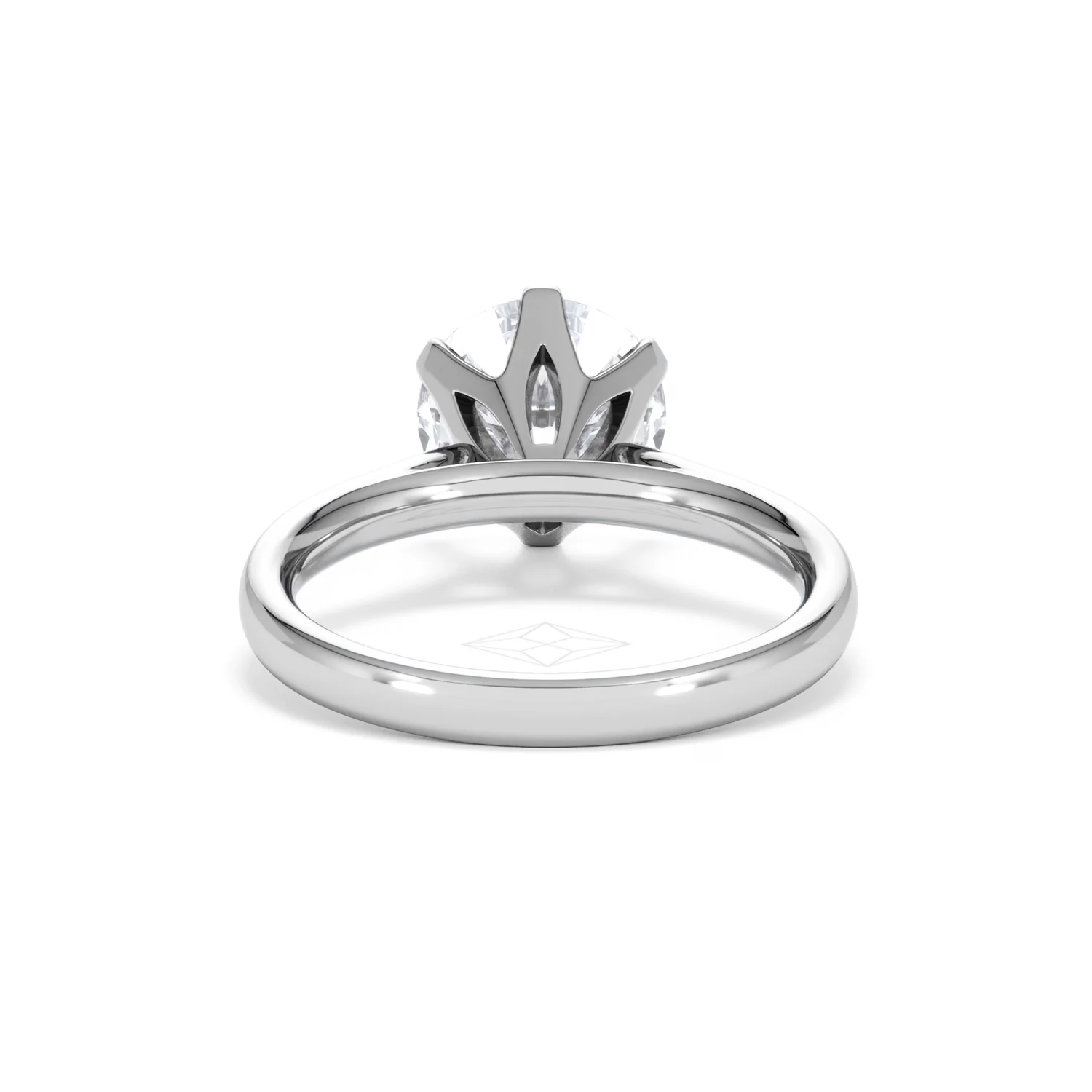Low Set Chloe 3.00ct Lab Diamond Round Cut Engagement Ring in Platinum G/VS1 - Image 48