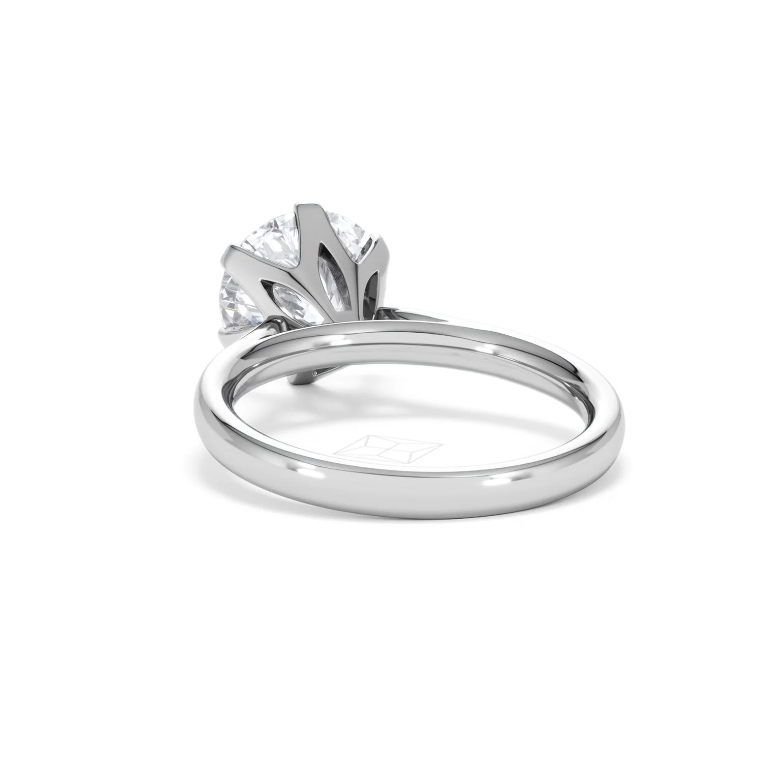 Low Set Chloe 3.00ct Lab Diamond Round Cut Engagement Ring in Platinum G/VS1 - Image 52
