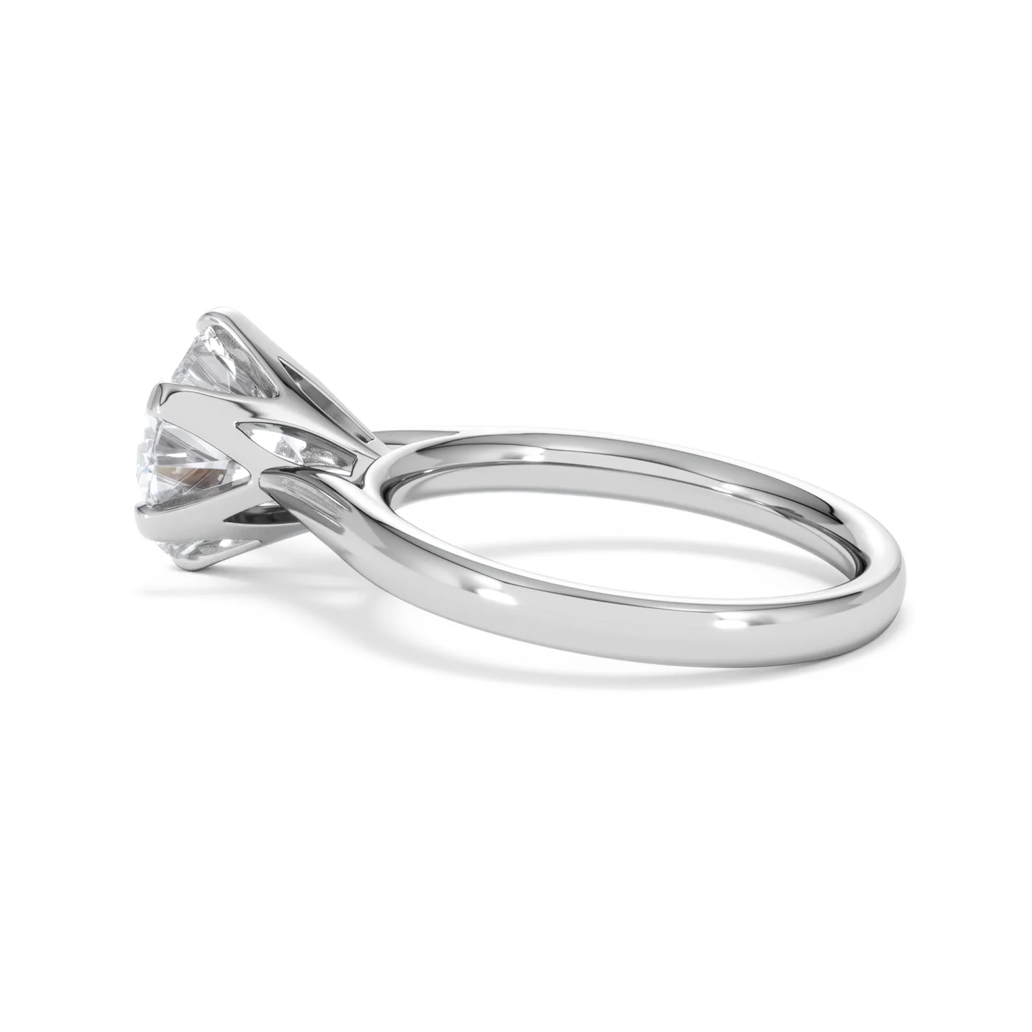 Low Set Chloe 3.00ct Lab Diamond Round Cut Engagement Ring in Platinum G/VS1 - Image 63