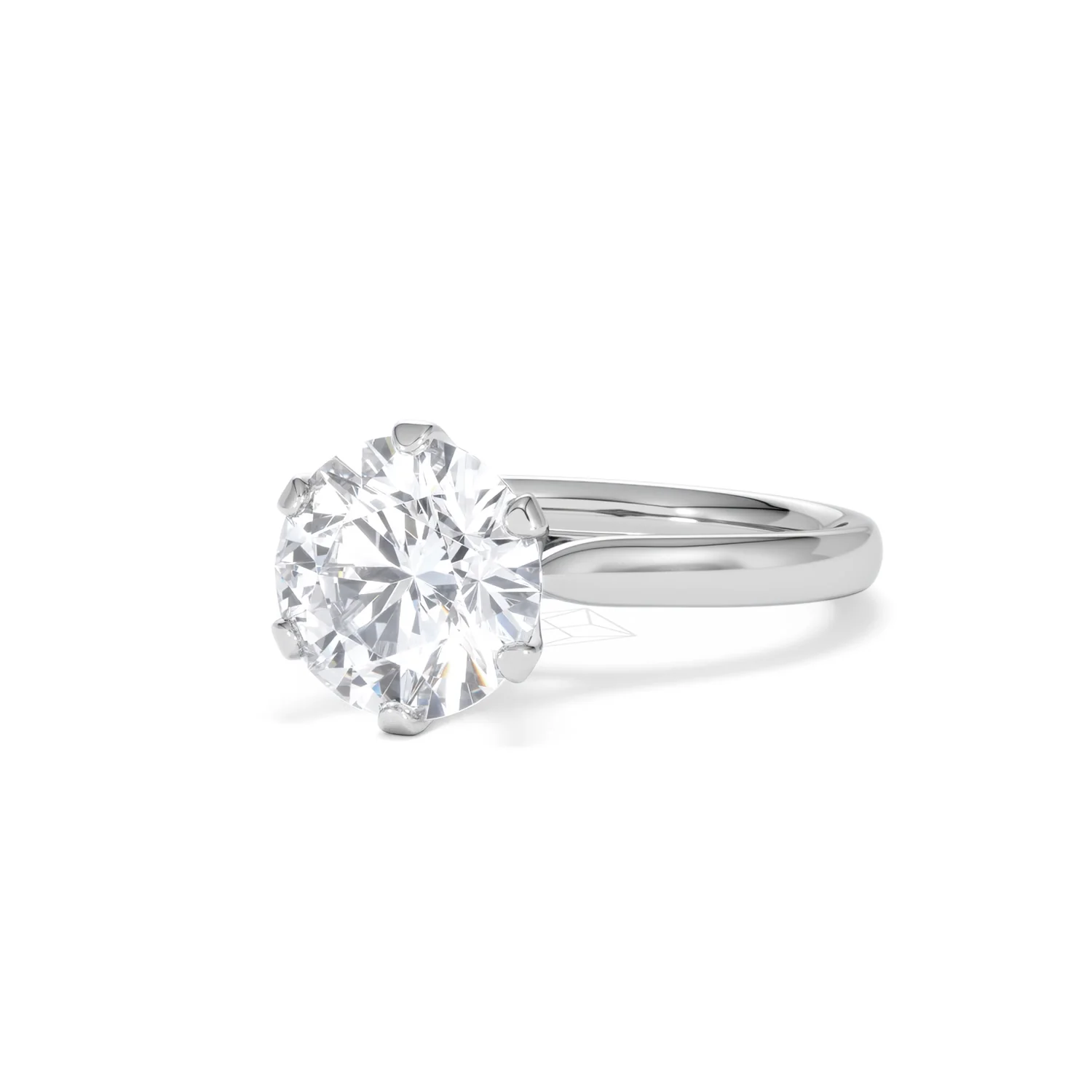 Low Set Chloe 3.00ct Lab Diamond Round Cut Engagement Ring in Platinum G/VS1 - Image 83