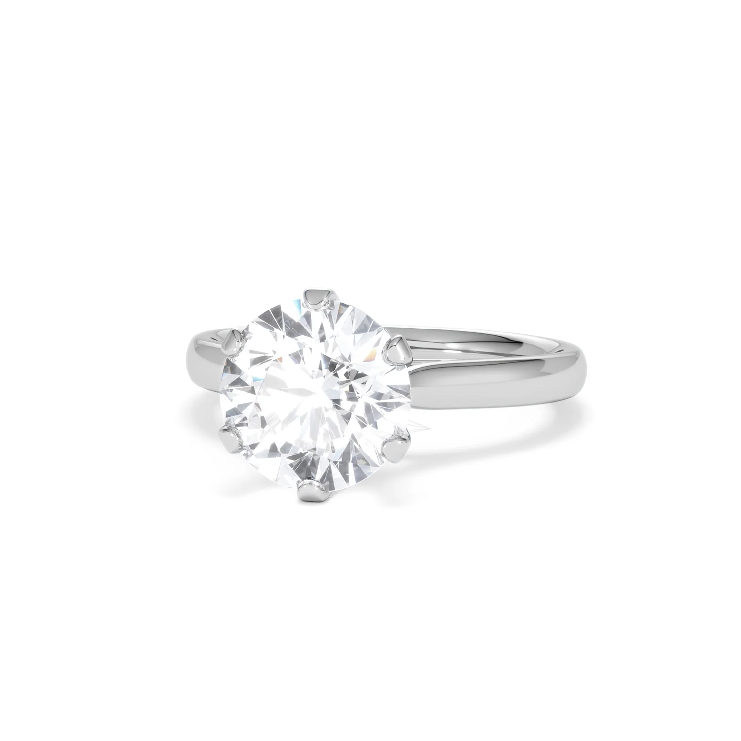 Low Set Chloe 3.00ct Lab Diamond Round Cut Engagement Ring in Platinum G/VS1 - Image 85