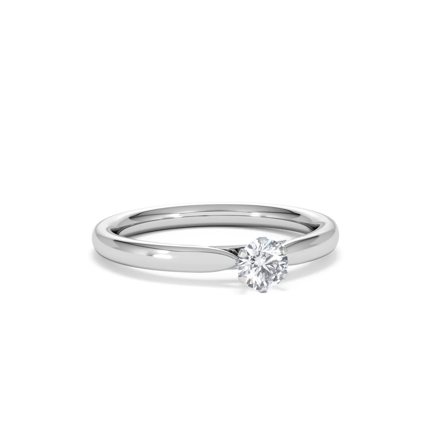 Low Set Chloe Lab Diamond Engagement Ring 0.25CT F/VS1 18K White Gold - Image 12