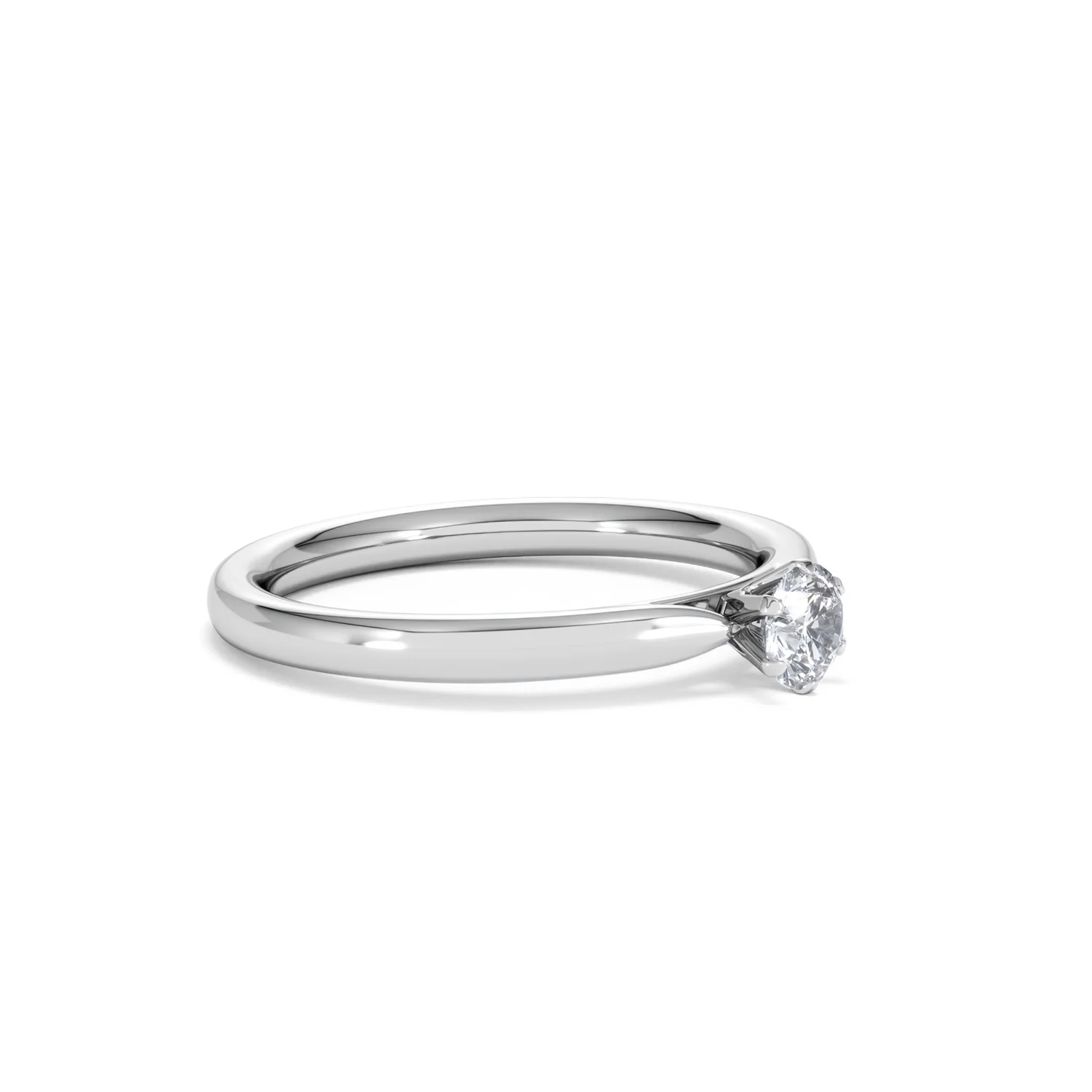 Low Set Chloe Lab Diamond Engagement Ring 0.25CT F/VS1 18K White Gold - Image 19