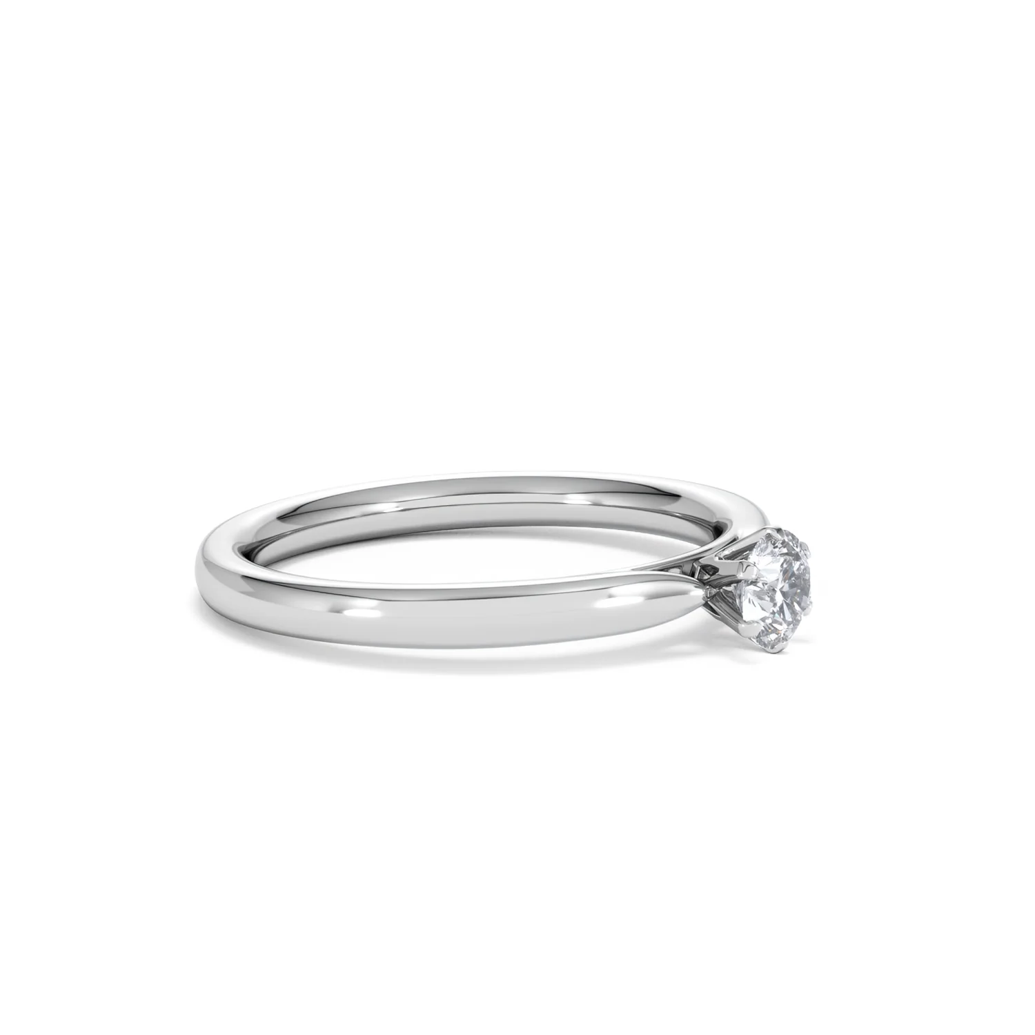 Low Set Chloe Lab Diamond Engagement Ring 0.25CT F/VS1 18K White Gold - Image 20