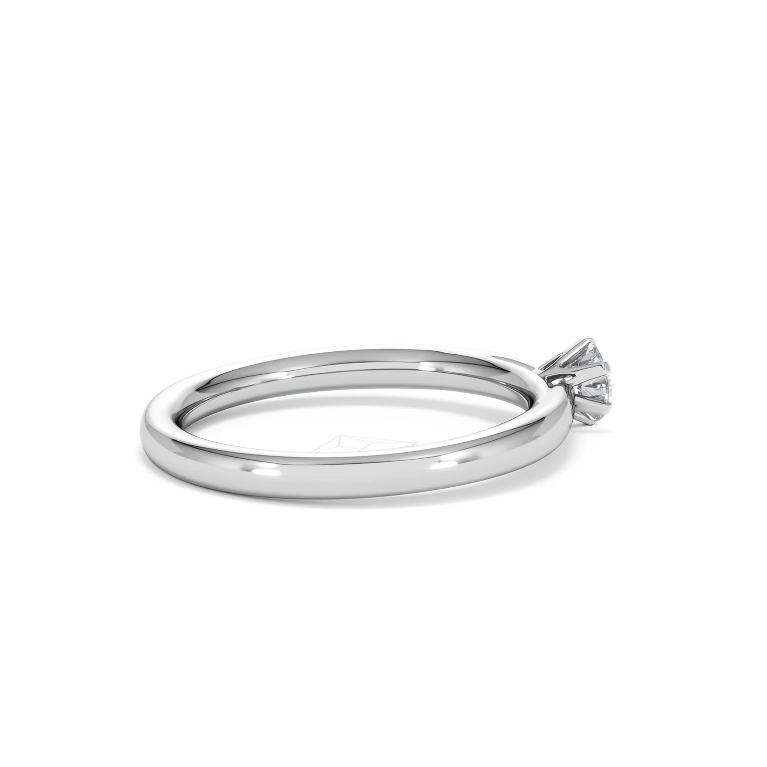 Low Set Chloe Lab Diamond Engagement Ring 0.25CT F/VS1 18K White Gold - Image 33
