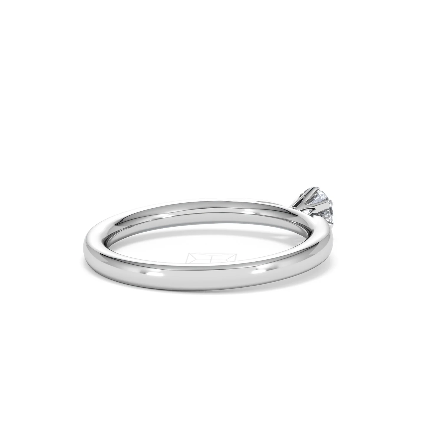 Low Set Chloe Lab Diamond Engagement Ring 0.25CT F/VS1 18K White Gold - Image 37