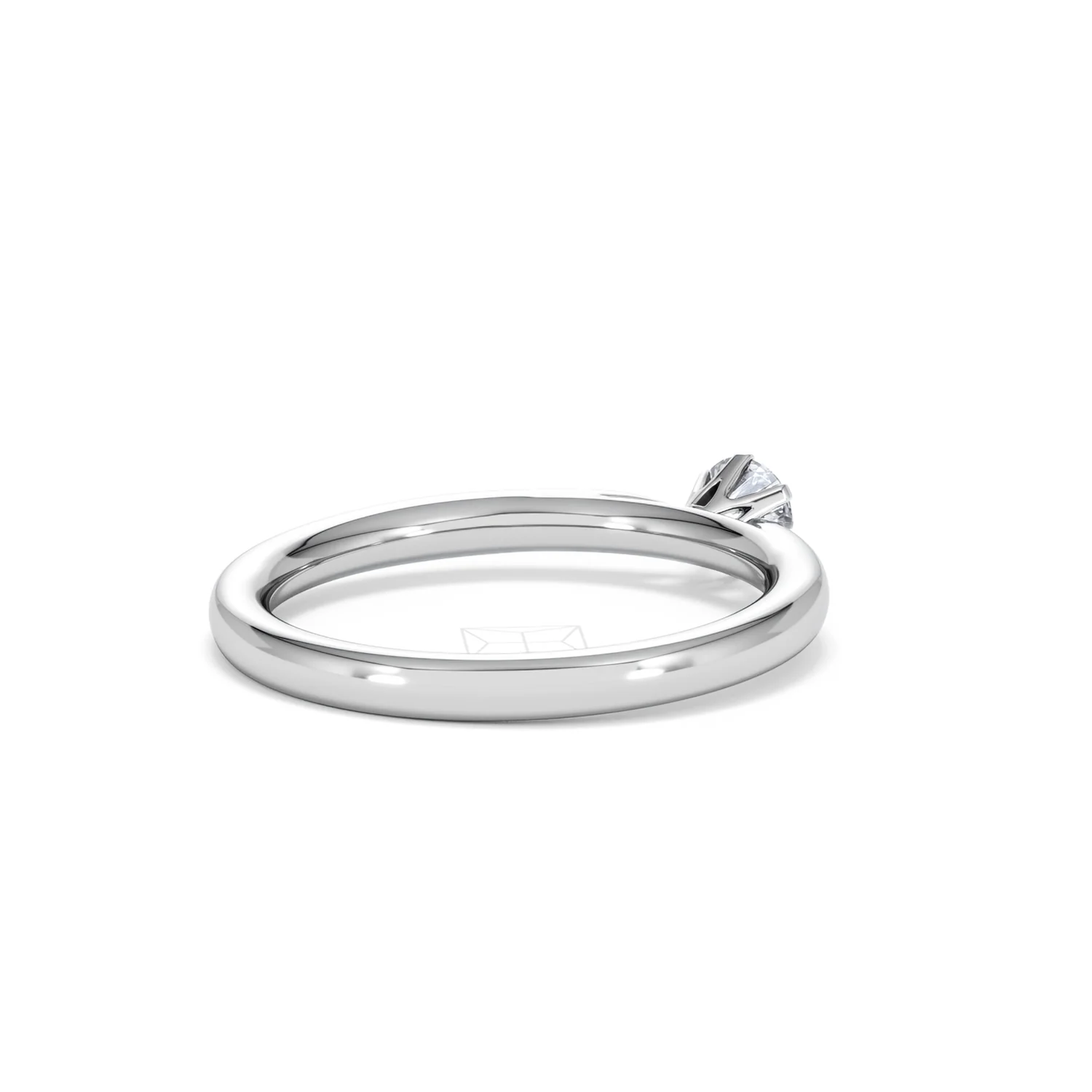 Low Set Chloe Lab Diamond Engagement Ring 0.25CT F/VS1 18K White Gold - Image 39