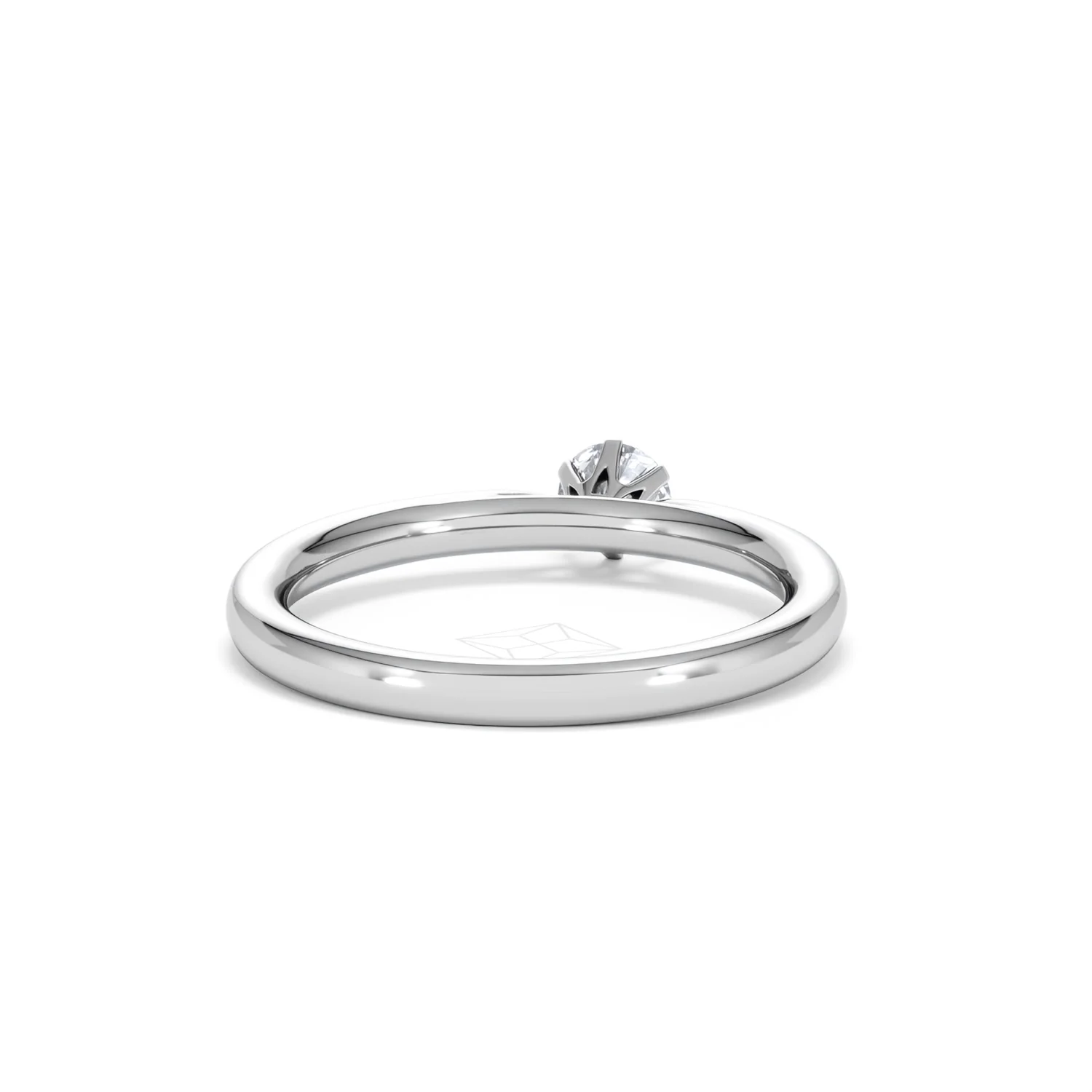 Low Set Chloe Lab Diamond Engagement Ring 0.25CT F/VS1 18K White Gold - Image 45