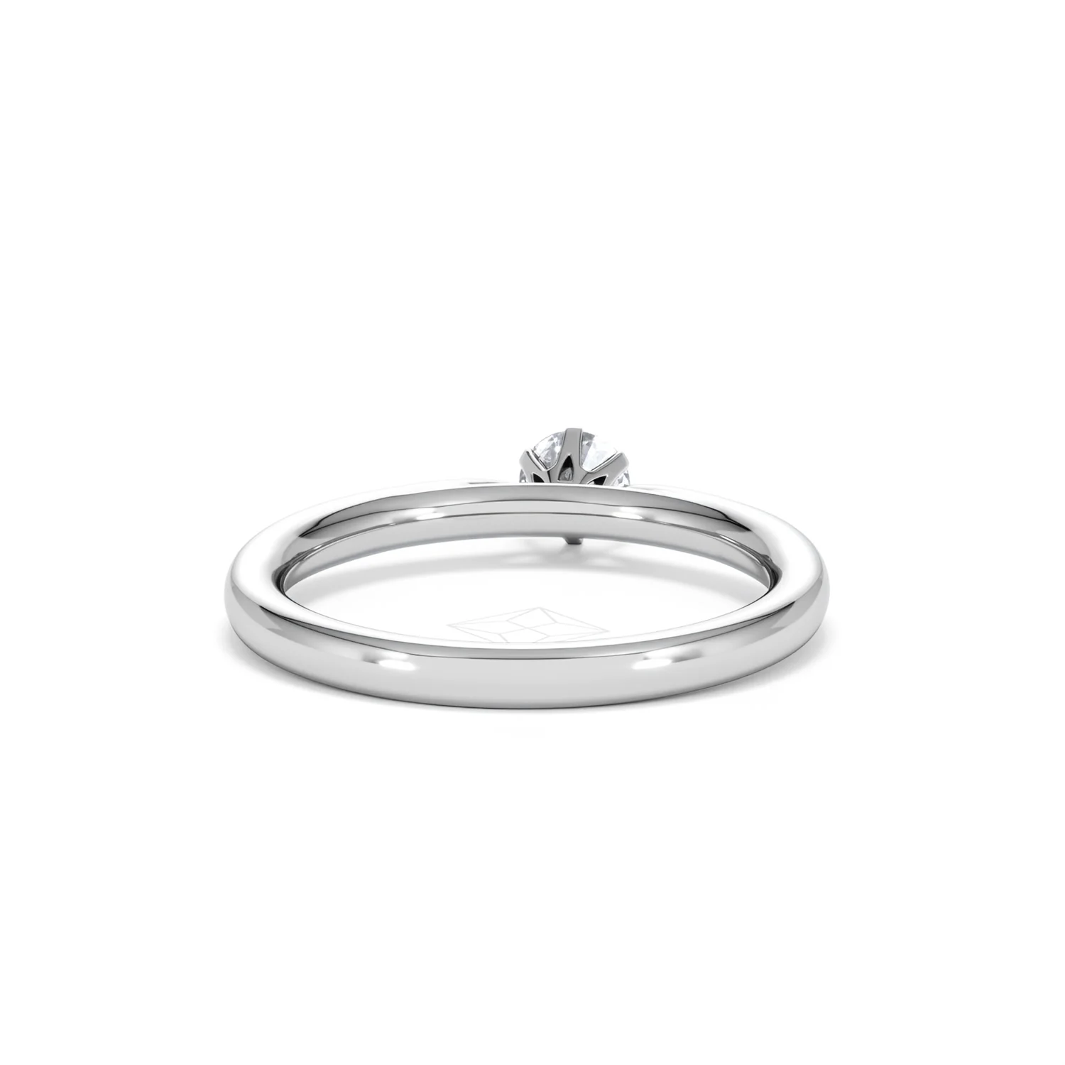 Low Set Chloe Lab Diamond Engagement Ring 0.25CT F/VS1 18K White Gold - Image 46