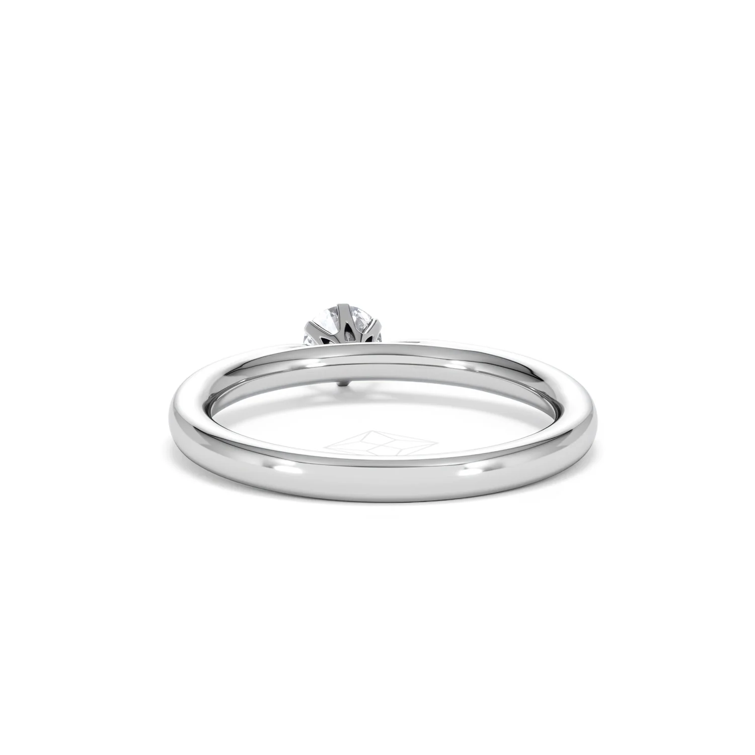 Low Set Chloe Lab Diamond Engagement Ring 0.25CT F/VS1 18K White Gold - Image 50