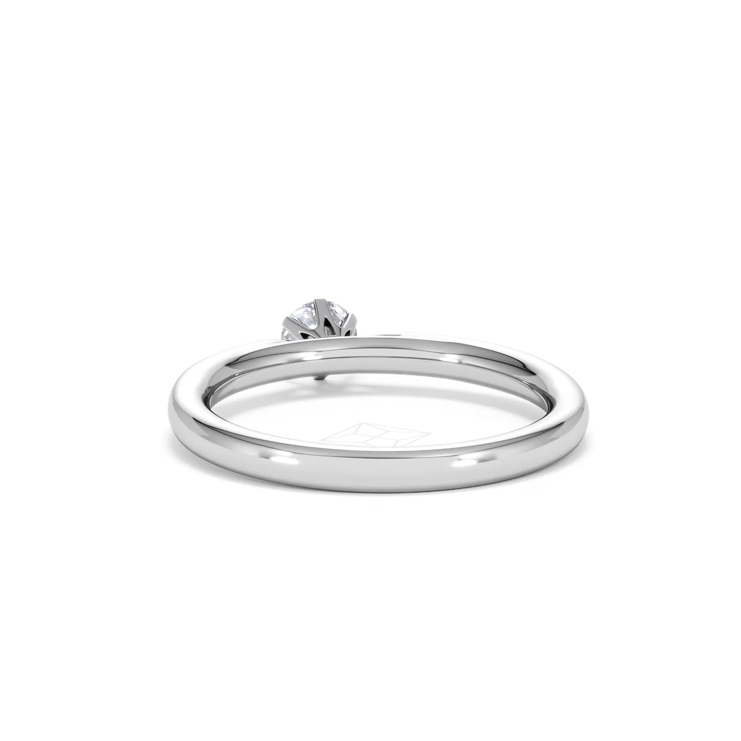 Low Set Chloe Lab Diamond Engagement Ring 0.25CT F/VS1 18K White Gold - Image 51