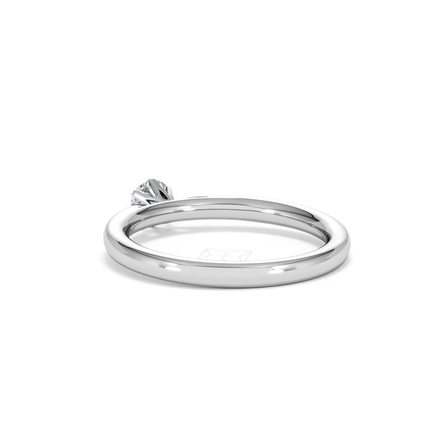 Low Set Chloe Lab Diamond Engagement Ring 0.25CT F/VS1 18K White Gold - Image 55