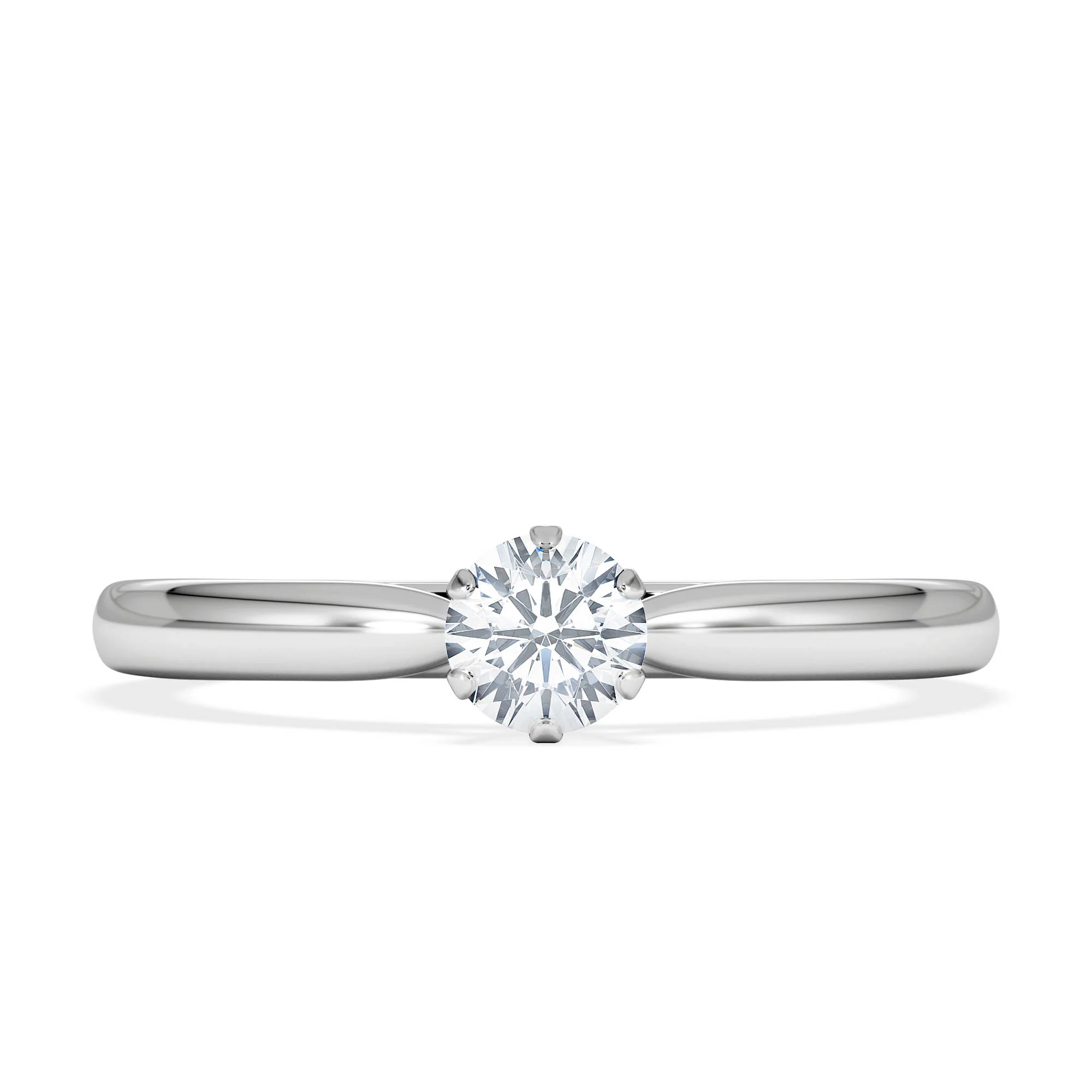 Low Set Chloe Lab Diamond Engagement Ring 0.25CT F/VS1 18K White Gold - Image 6