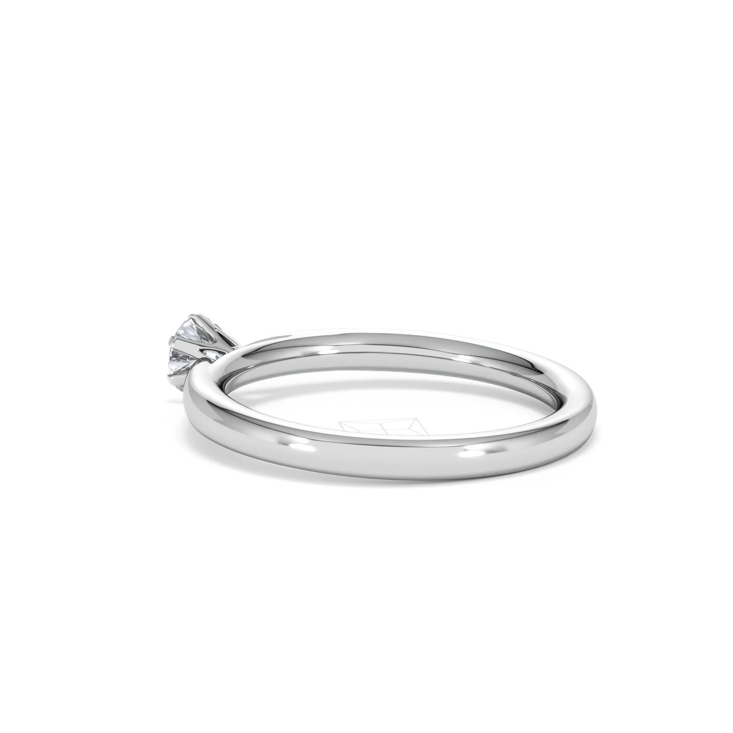 Low Set Chloe Lab Diamond Engagement Ring 0.25CT F/VS1 18K White Gold - Image 60