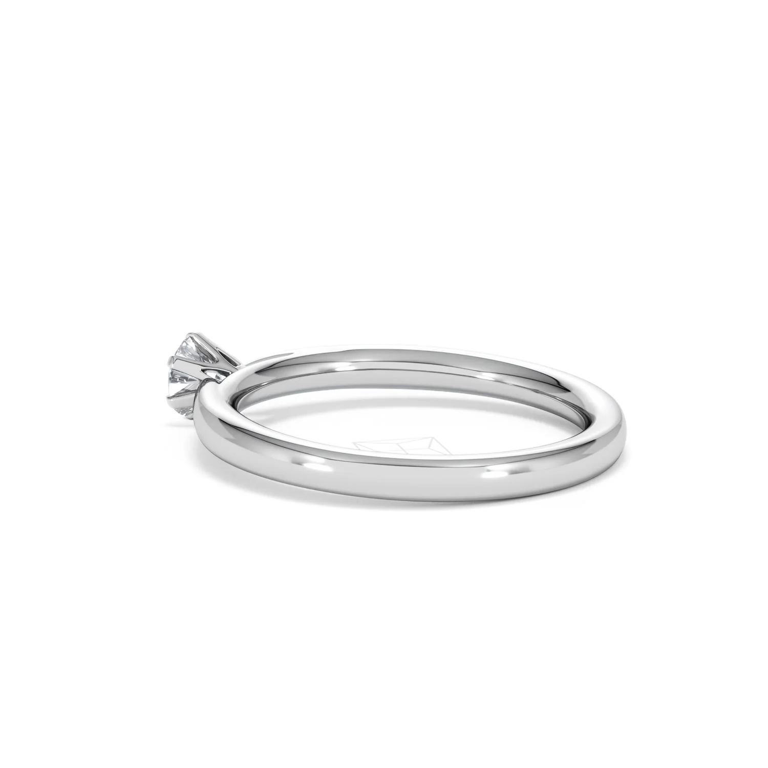Low Set Chloe Lab Diamond Engagement Ring 0.25CT F/VS1 18K White Gold - Image 61