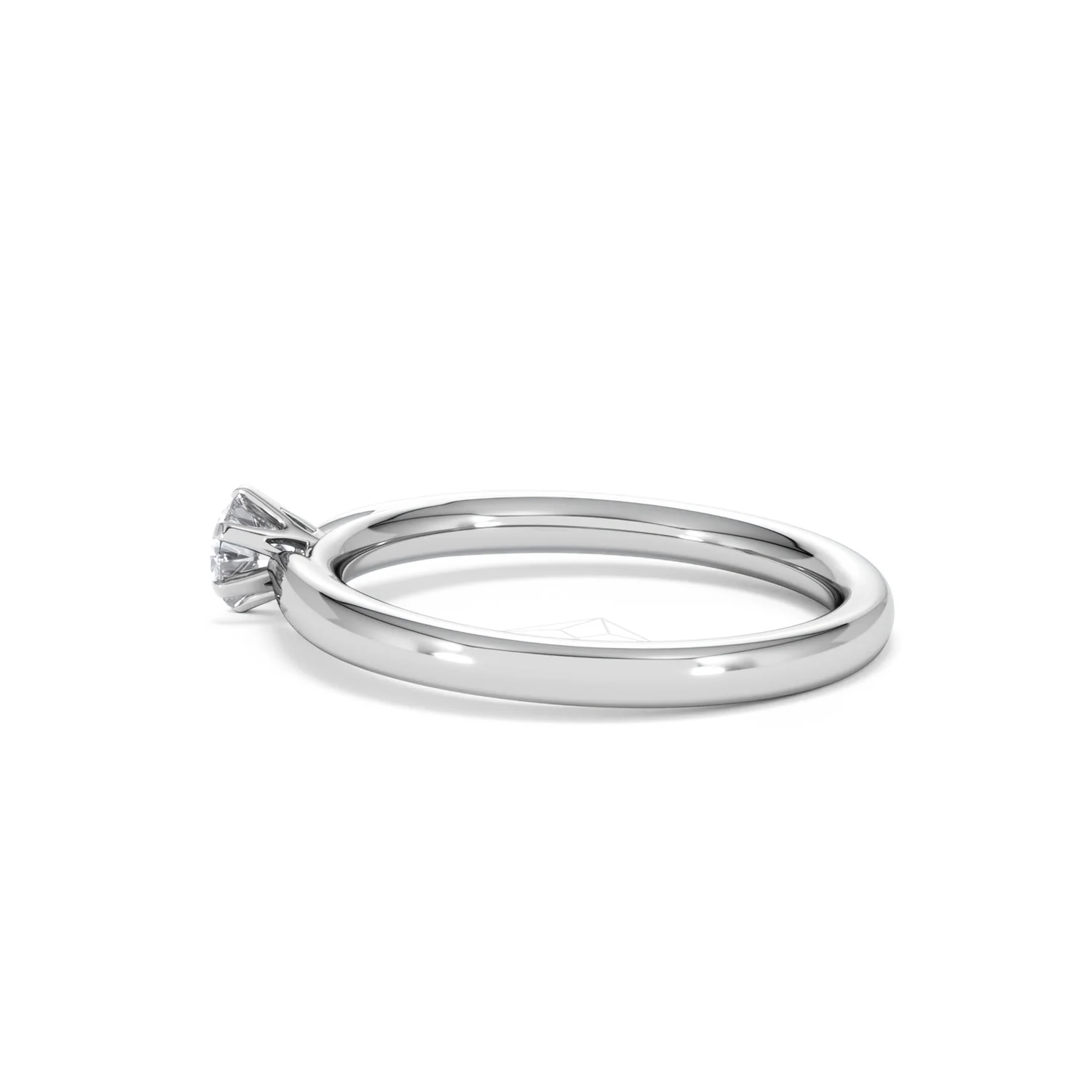 Low Set Chloe Lab Diamond Engagement Ring 0.25CT F/VS1 18K White Gold - Image 64