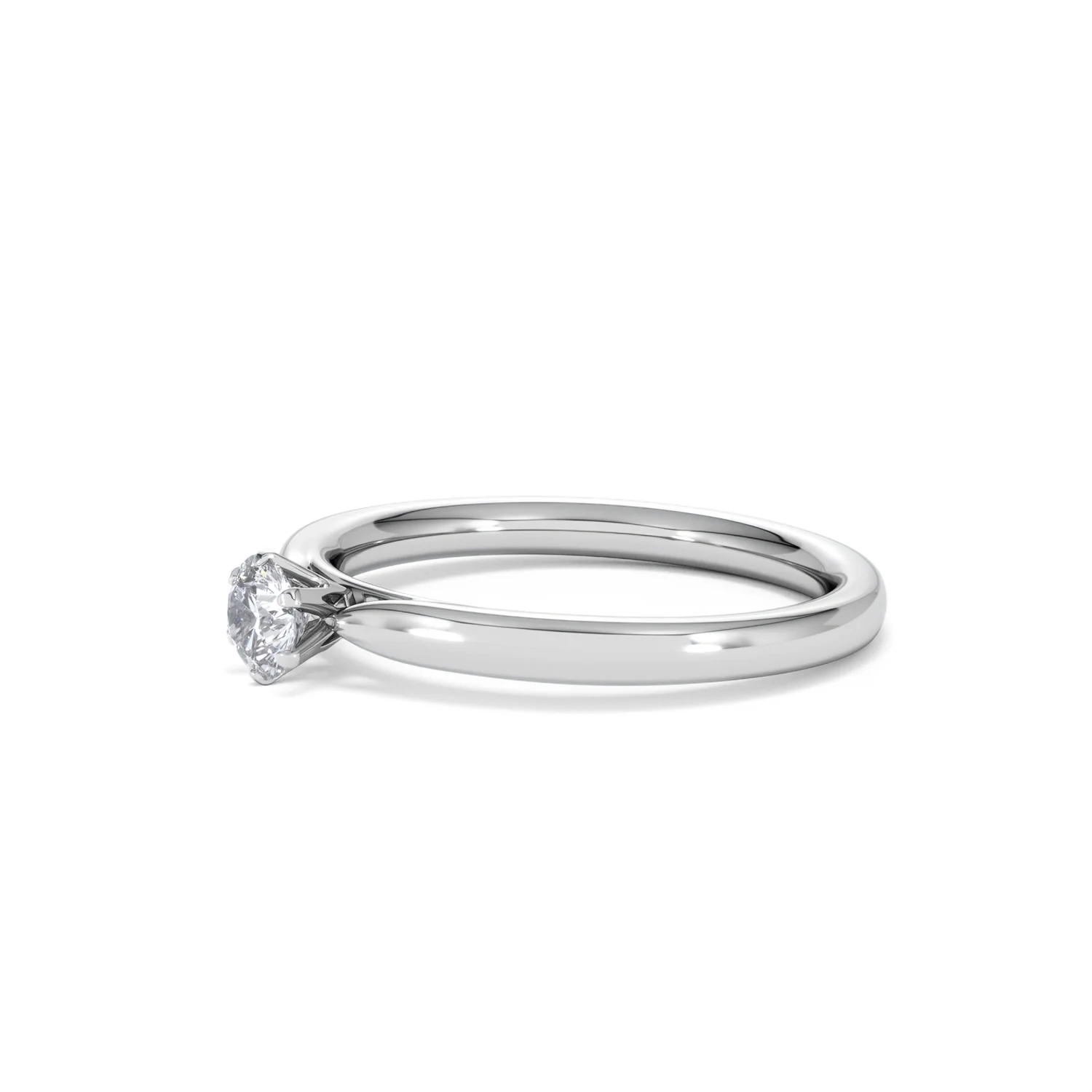 Low Set Chloe Lab Diamond Engagement Ring 0.25CT F/VS1 18K White Gold - Image 75