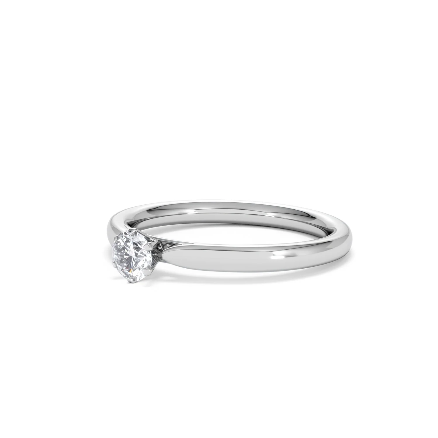 Low Set Chloe Lab Diamond Engagement Ring 0.25CT F/VS1 18K White Gold - Image 79