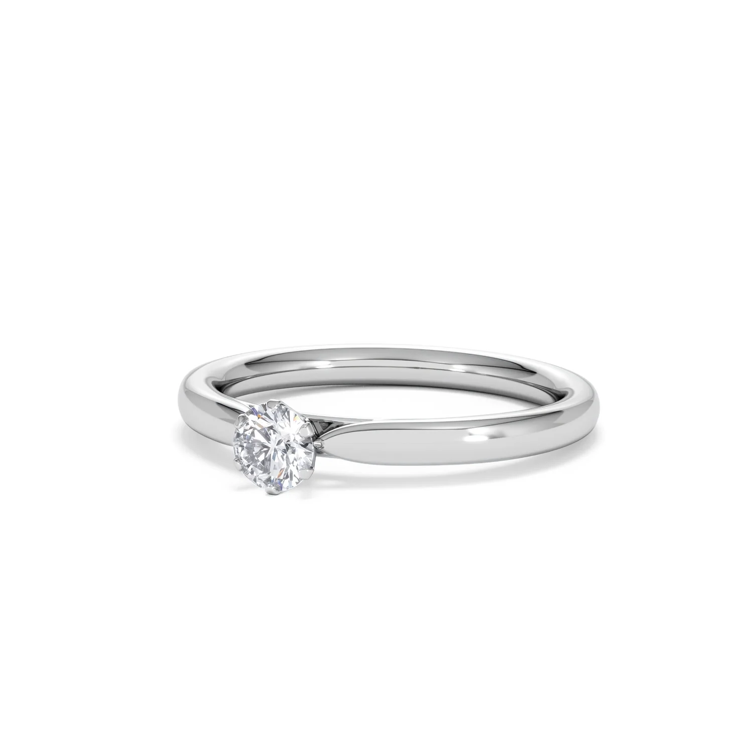 Low Set Chloe Lab Diamond Engagement Ring 0.25CT F/VS1 18K White Gold - Image 82
